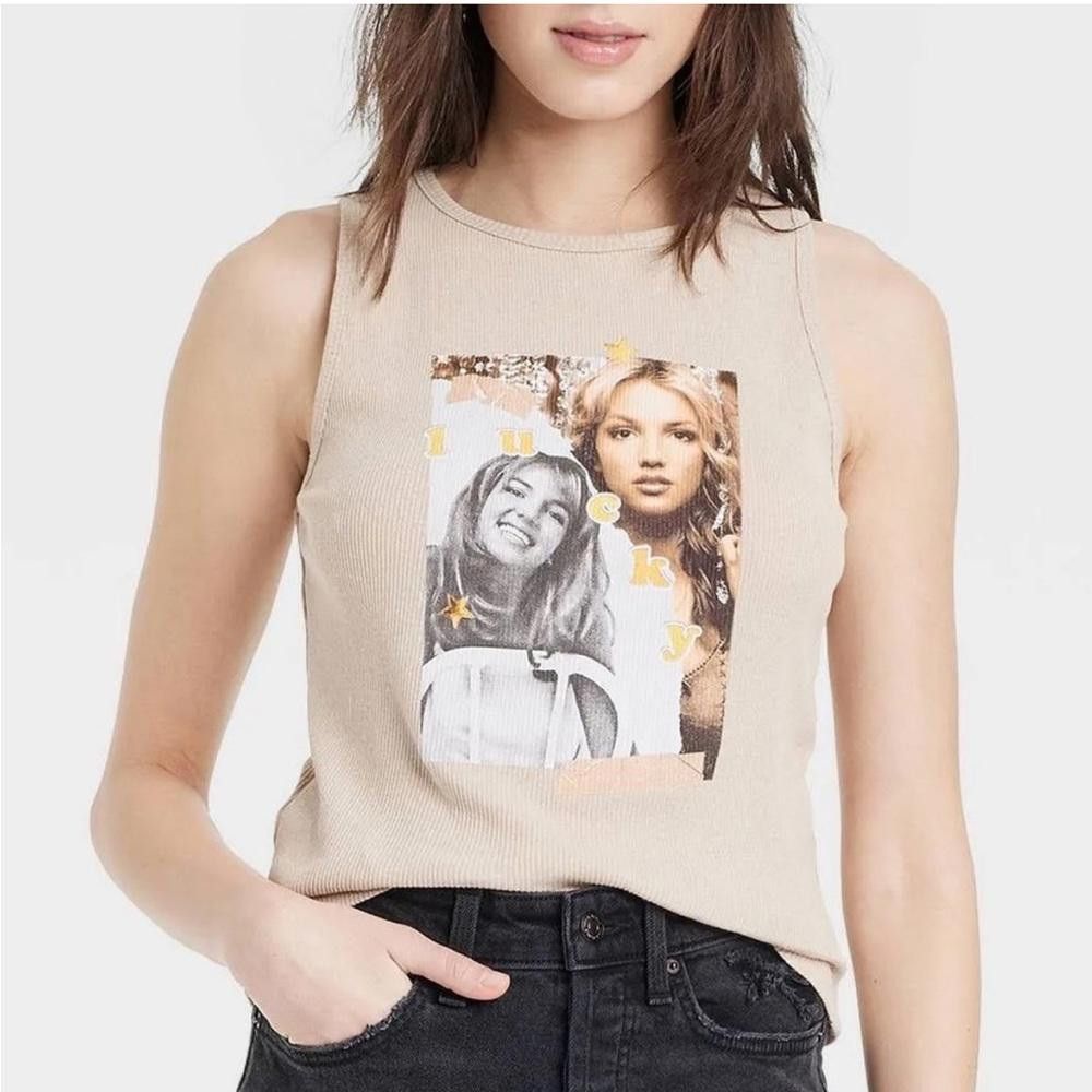 Designer Britney Spears Ribbed Tank XL Size XL / US 12-14 / IT 48-50 - 8 Thumbnail
