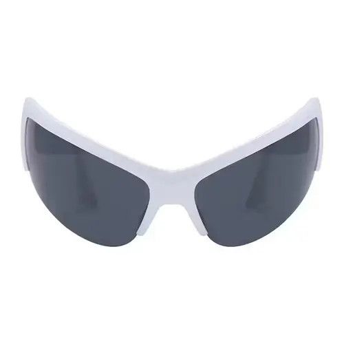 Vintage White Alien Eye Sunglasses Punk Tech Cyber Dystopian Bug Size ONE SIZE - 4 Thumbnail