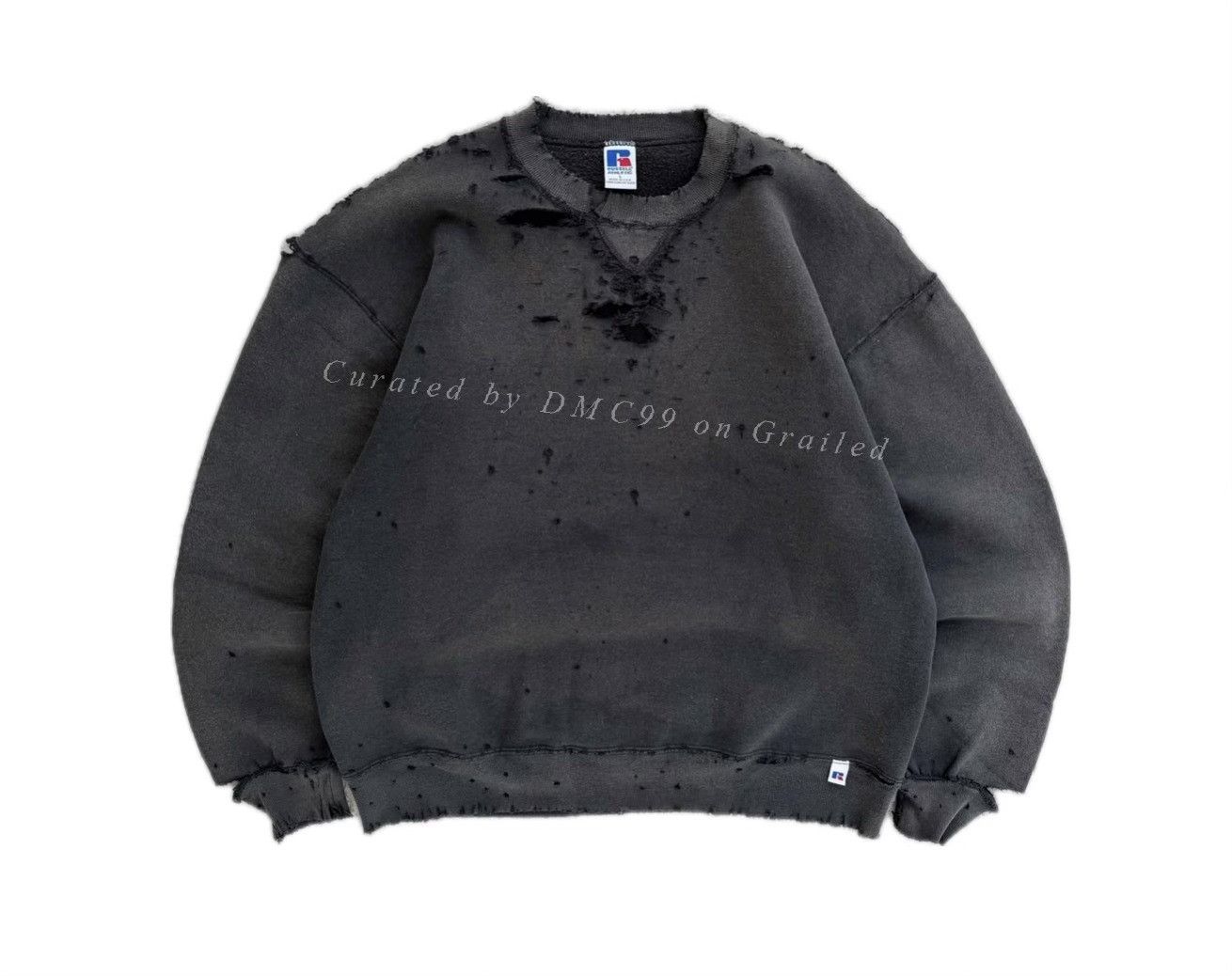 Vintage 90s Vintage Thrashed Distressed Faded Russell Sweatshirt Size US M / EU 48-50 / 2 - 1 Thumbnail