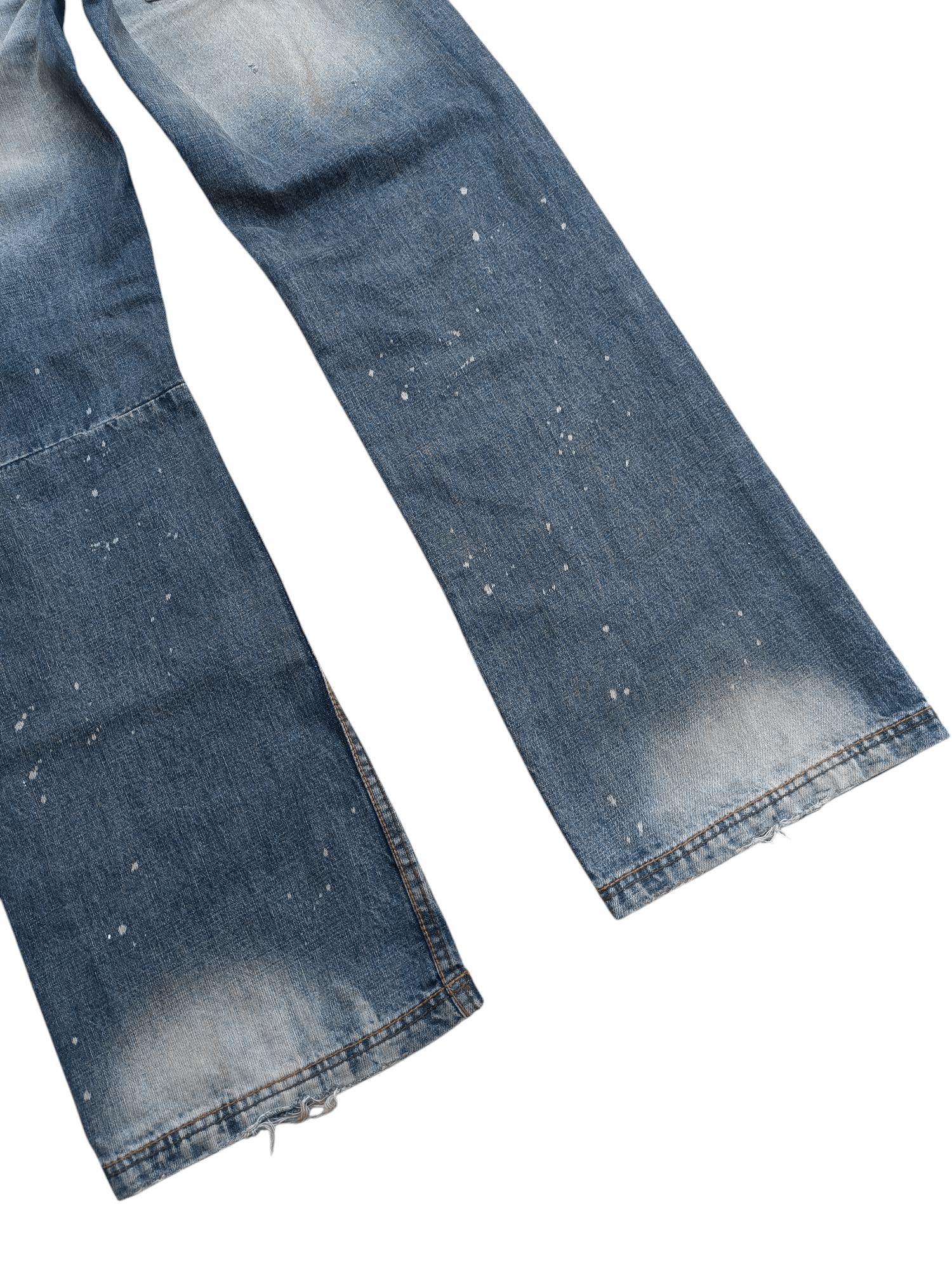Armani Exchange Armani Exchange Distressed Whiskers Faded Denim E261 Size US 33 - 16 Thumbnail