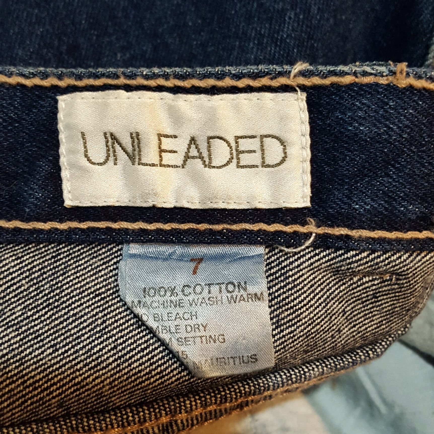 Vintage VINTAGE Unleaded 80s High Waist Denim Mini Skirt Women's Sz 7 Blue Biker Retro Size 28" / US 6 / IT 42 - 6 Thumbnail