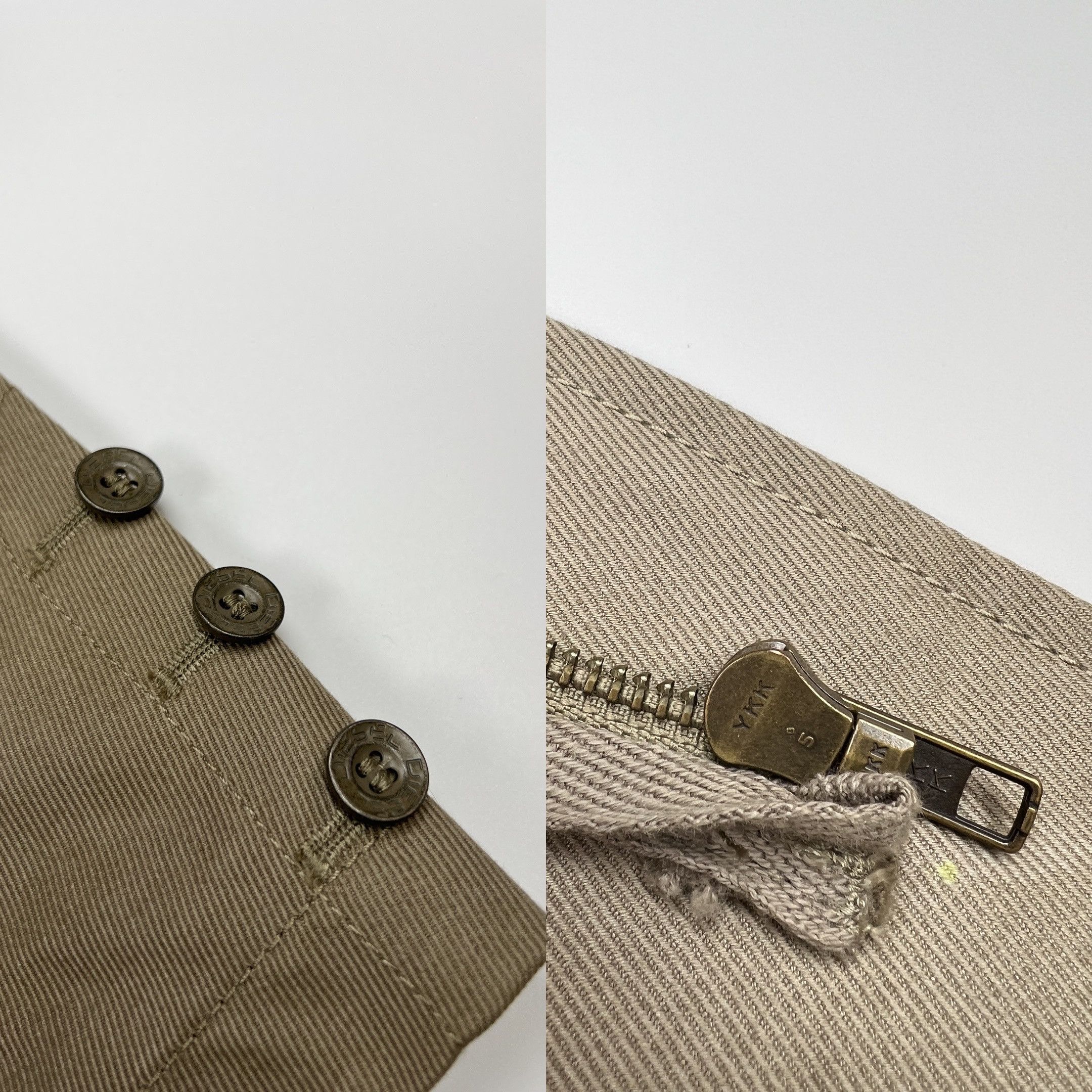 Diesel × Vintage Vintage Diesel Workwear Military Style Blazer Khaki Size US XL / EU 56 / 4 - 4 Thumbnail