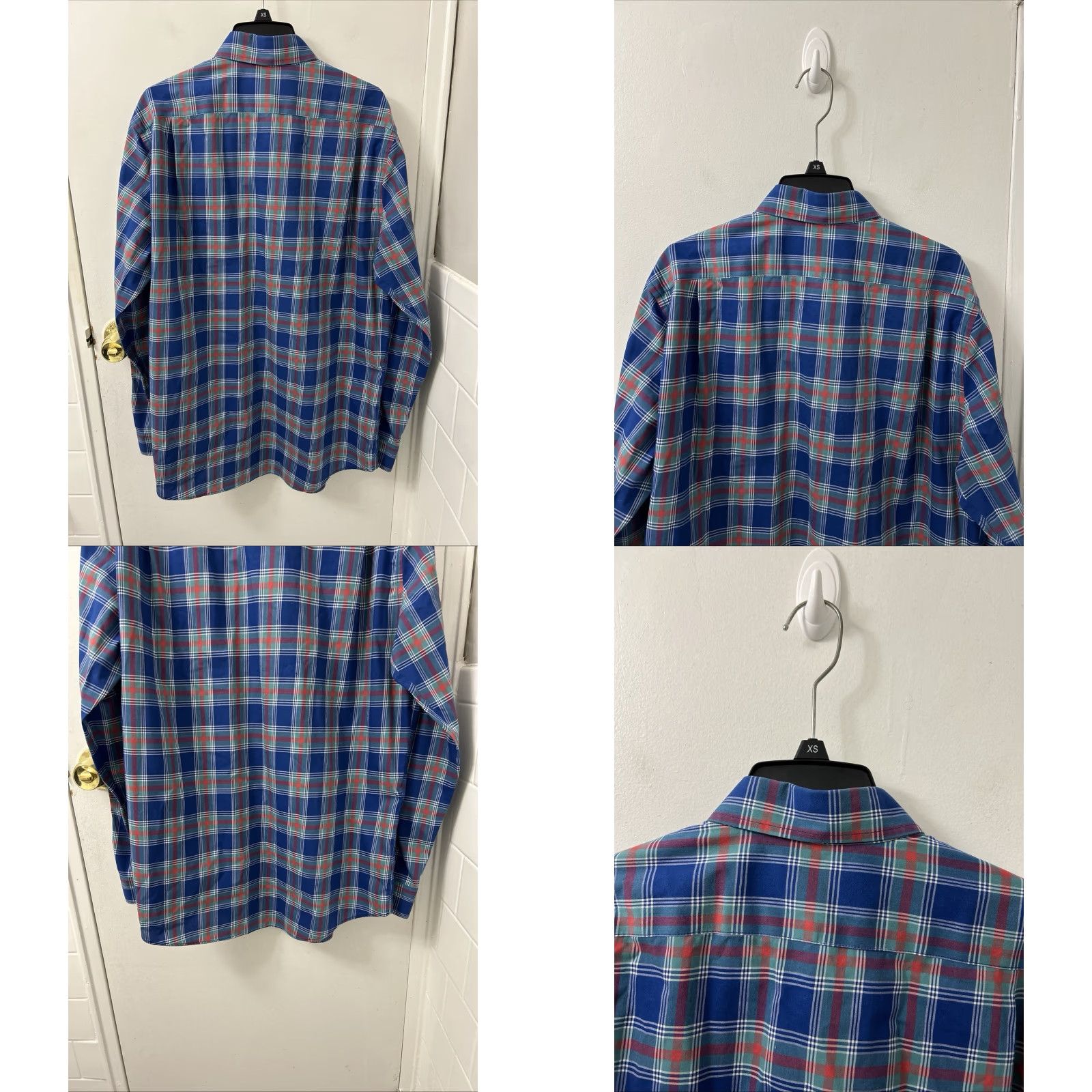 Vintage VINTAGE LL Bean Shirt Mens Sz M Blue Kennebunk Sport Slightly Fitted Oxford Plaid 287889 Size US M / EU 48-50 / 2 - 8 Thumbnail