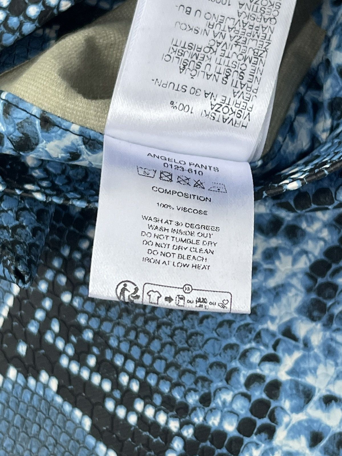 Other !DS! SS23 Nikolaj Storm Angelo Snake Skin Pattern Pants Size US 30 / EU 46 - 23 Thumbnail
