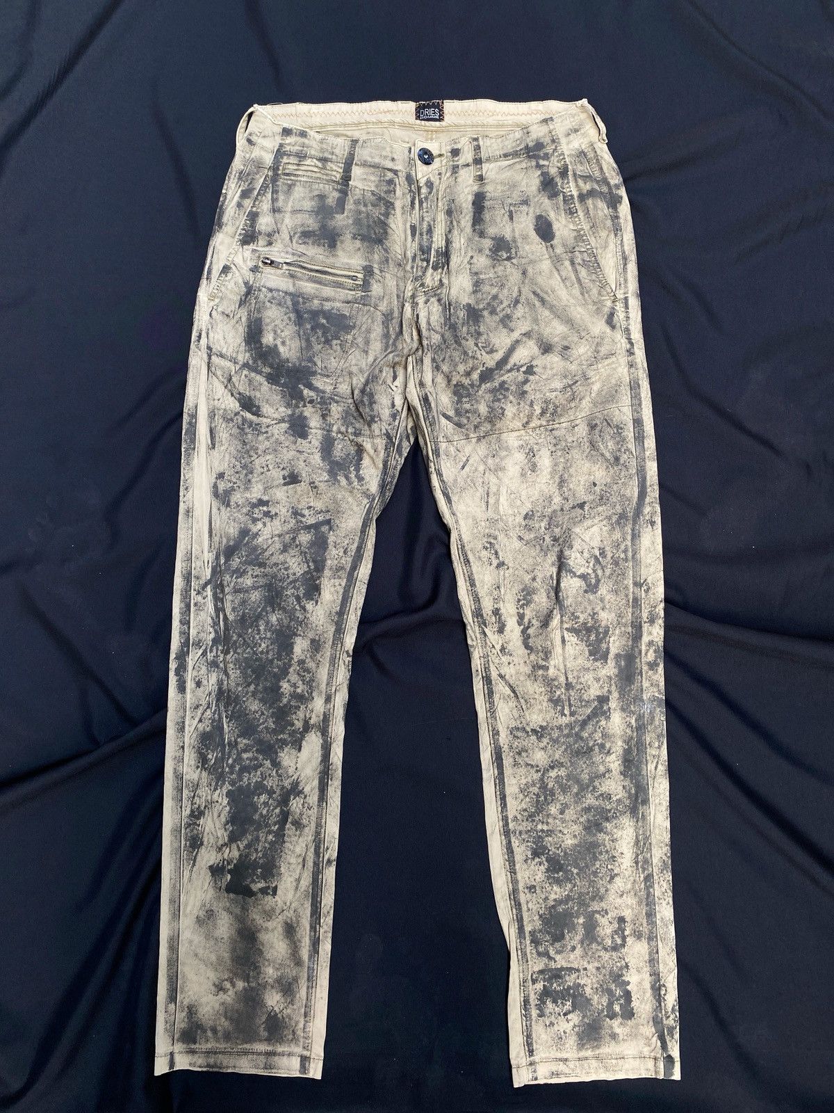 Dries Van Noten × If Six Was Nine × Walter Van Beirendonck Dries Homme Trompe l’oeil Painted Abstract Gallery dept styl Size US 31 - 1 Thumbnail