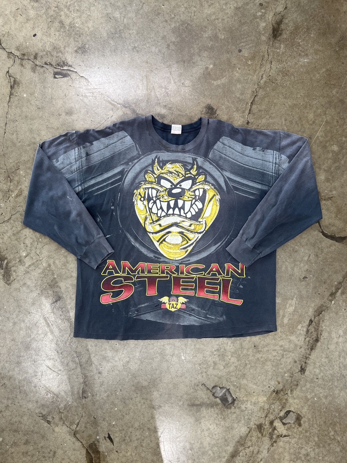 Warner Bros Vintage Looney Tunes Taz American Steel Loney Tunes XXXL Size US XXL / EU 58 / 5 - 2 Thumbnail