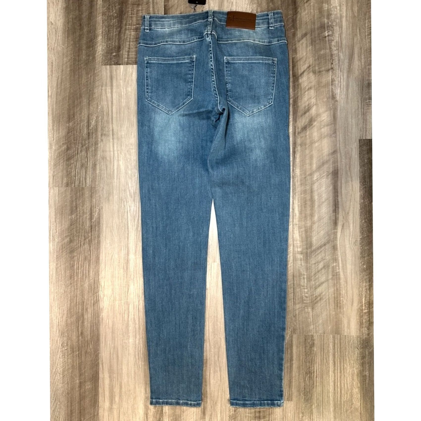 Vintage Tailored Athlete Slim Premium Stretch Jeans Shirt Men 34 Blue 34x32 Regular Tapered NWT Cotton Elastane 95% 5% 32" Inseam Men’s 34 Size US 34 / EU 50 - 2 Thumbnail