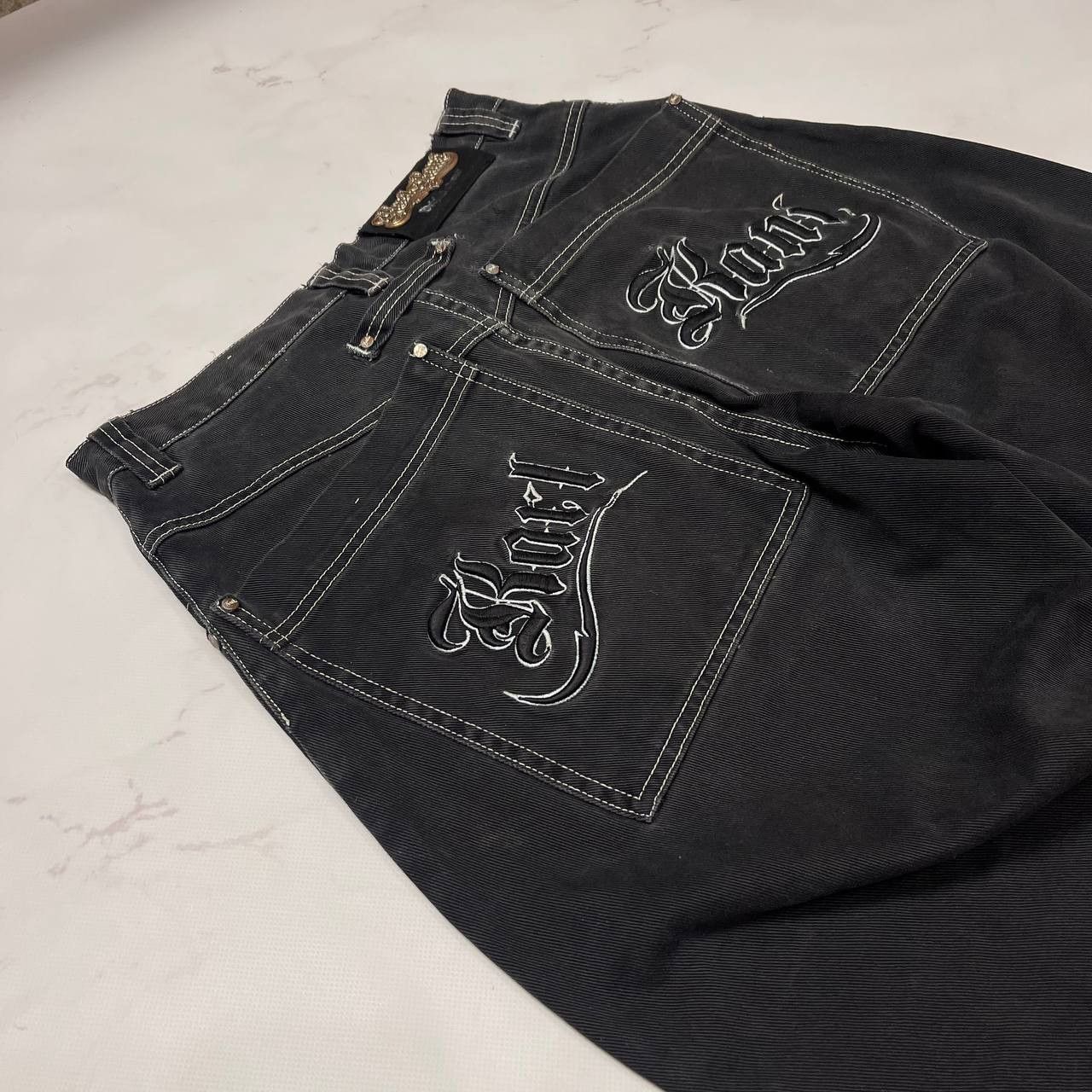 Karl Kani Karl Kani Vintage Tupac Style Denim Pants Y2k 2000s RARE Size US 30 / EU 46 - 11 Thumbnail