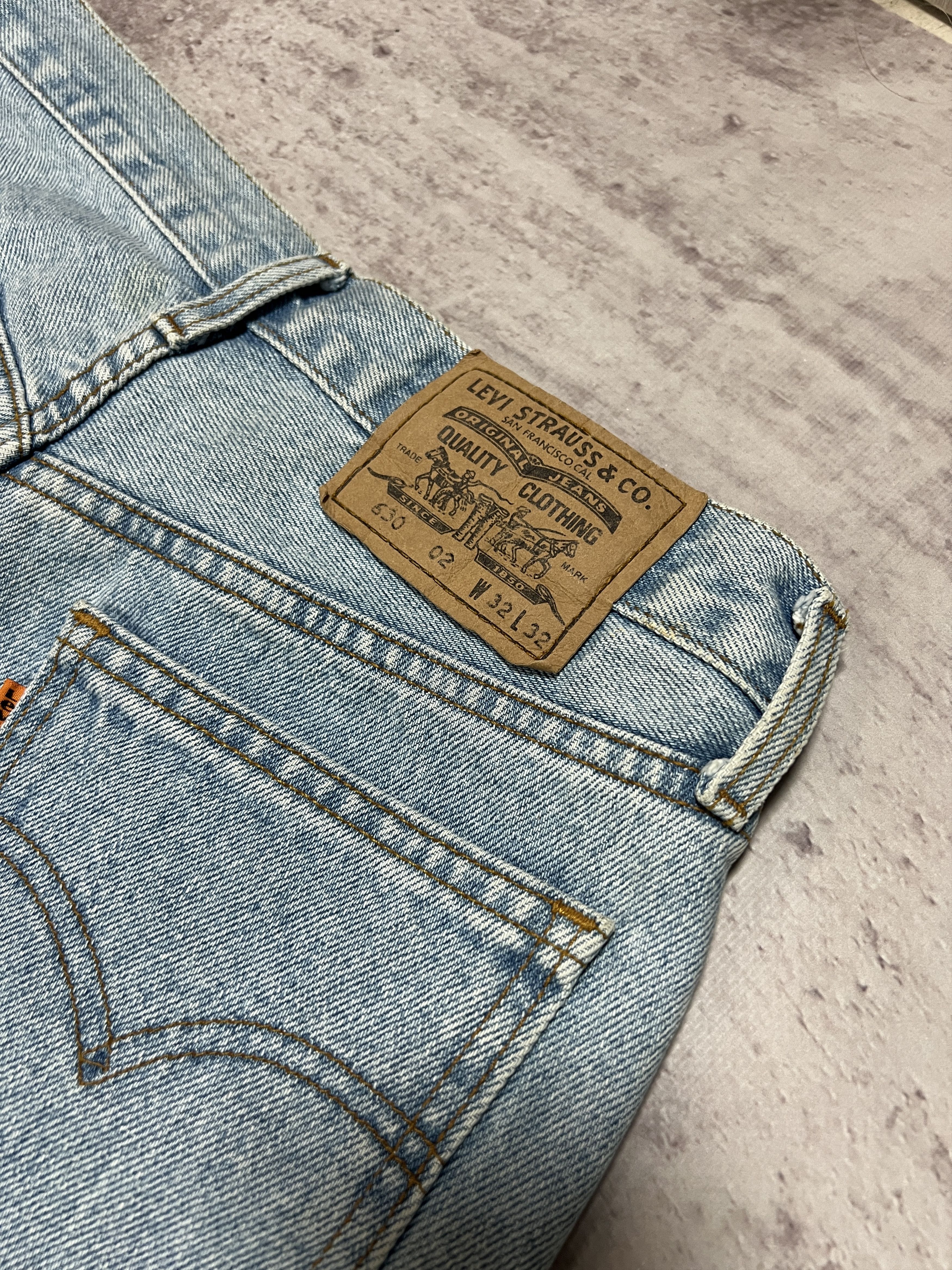 Levi's Vintage 90s Levis 630 Washed Denim Jeans size W32 L32 Size 32" / US 10 / IT 46 - 3 Thumbnail