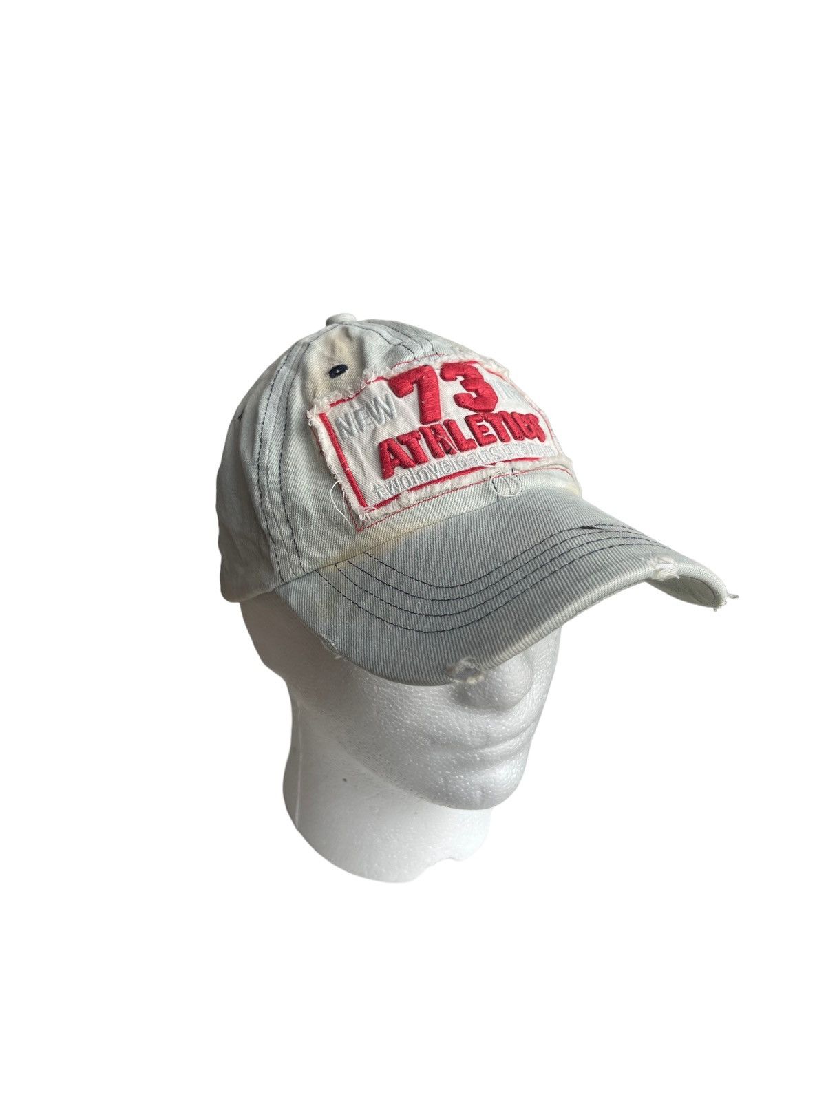 Vintage Vintage New York 73 Athletics Distressed Cap Size ONE SIZE - 1 Thumbnail