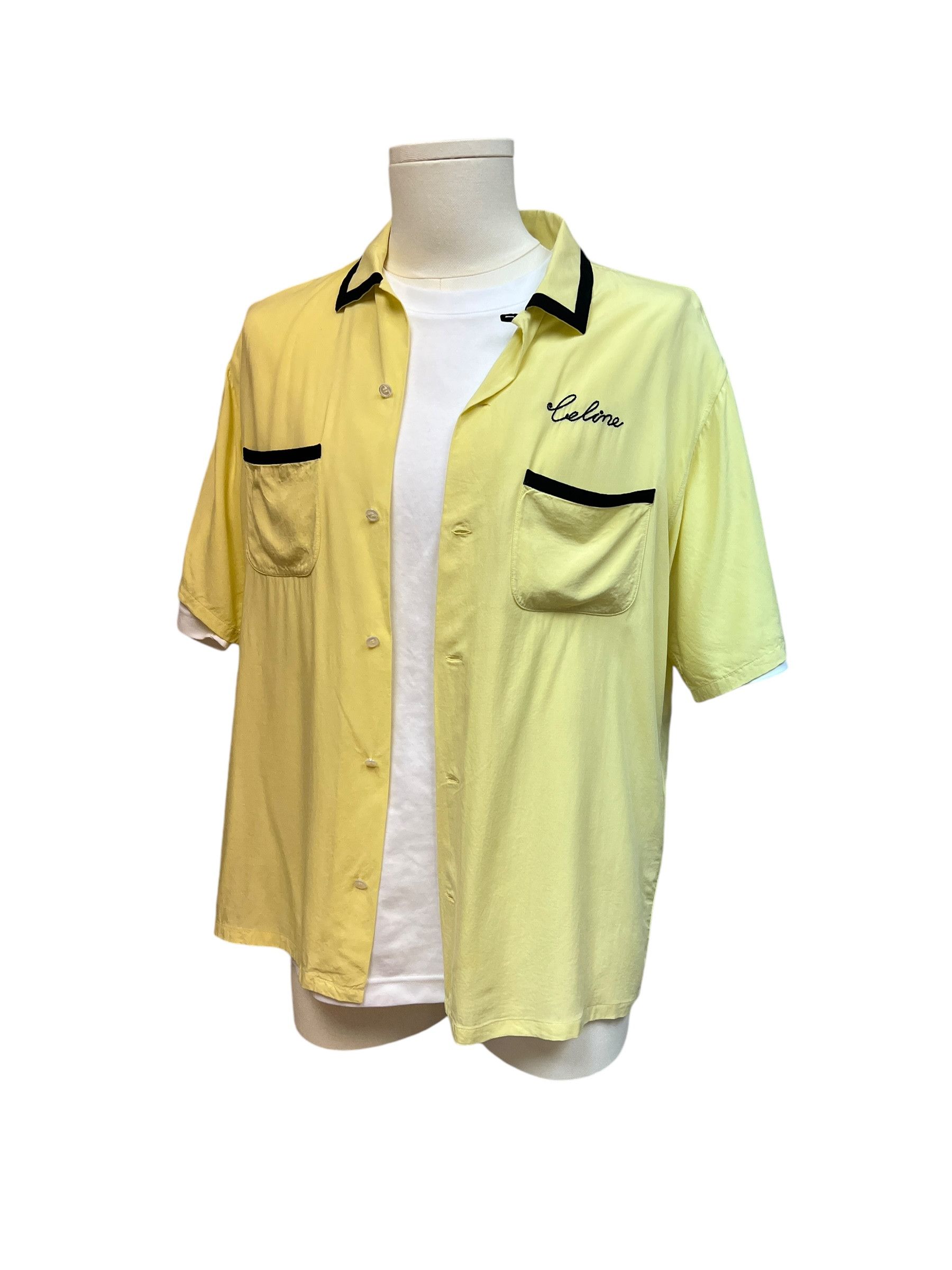 Celine Celine camp collar logo twill shirt Size US M / EU 48-50 / 2 - 1 Thumbnail