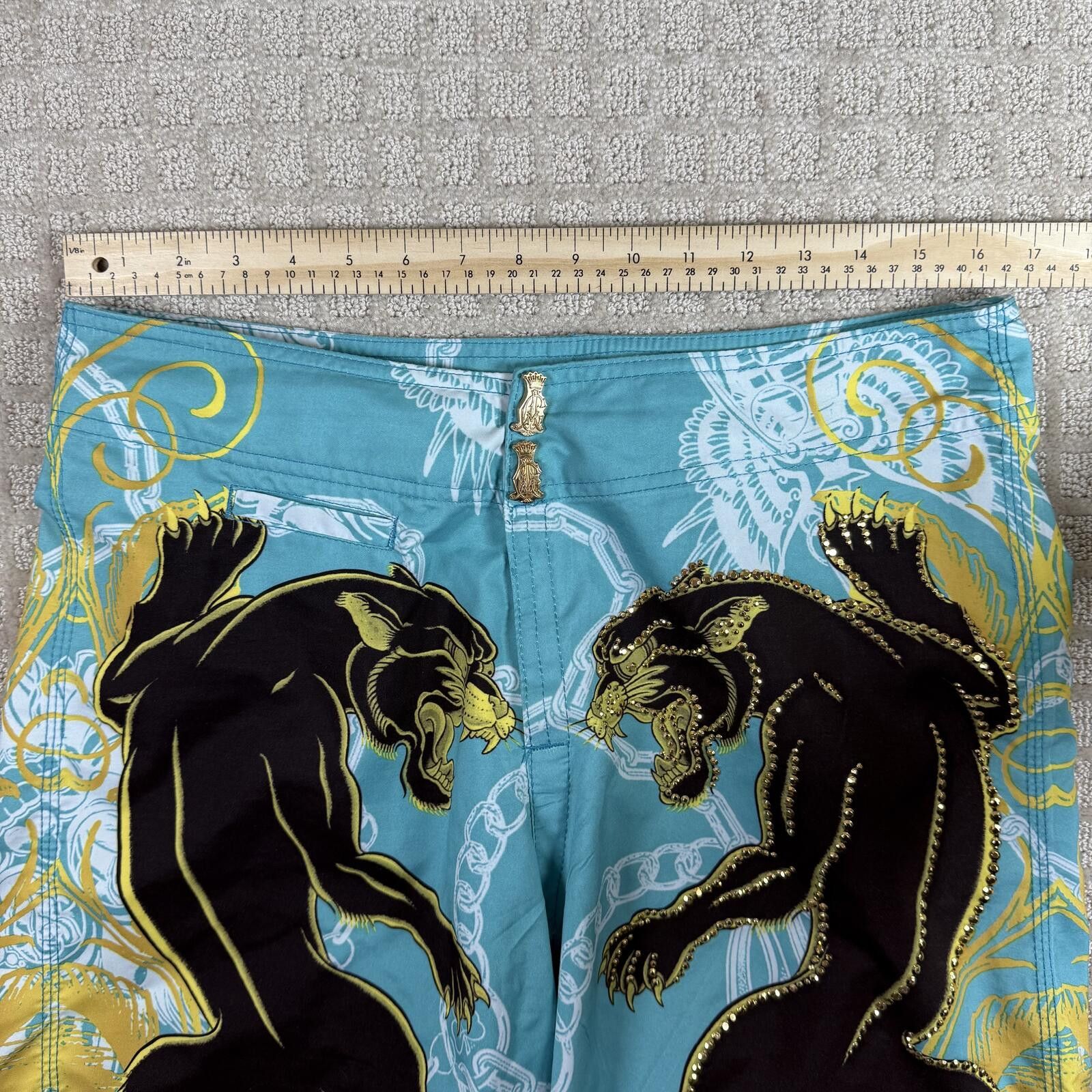 Christian Audigier Y2K Christian Audigier Panther Board Shorts 33 Size US 34 / EU 50 - 5 Thumbnail