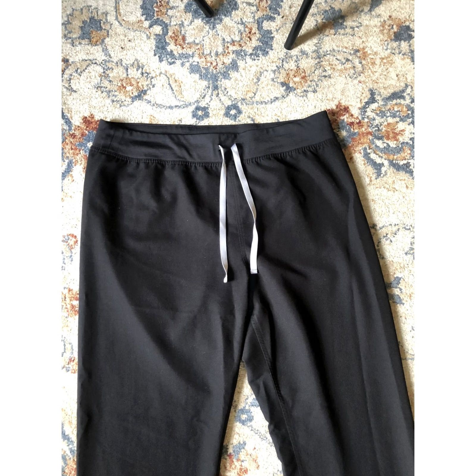 Vintage FIGS Technical Collection Pants Mens 2XL Black Drawstring Straight Leg Workwear Casual 32in Inseam Mens Size US 39 - 2 Thumbnail