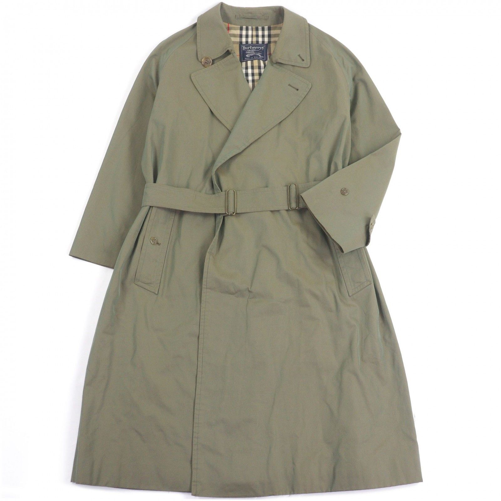 Burberry Burberry Burberrys Nova Check Cotton Trench Coat Textile Outerwear DUTY FREE for USA Size ONE SIZE - 1 Thumbnail