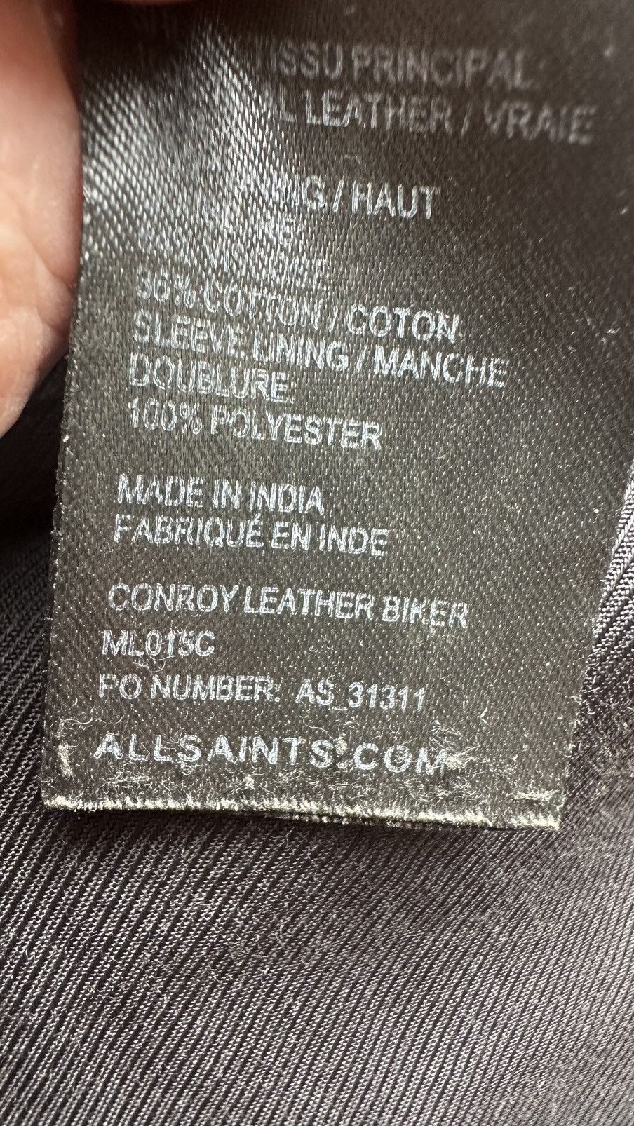 Allsaints All Saints Biker Conroy Lamb Leather Jacket XS Brown Size US XS / EU 42 / 0 - 10 Thumbnail