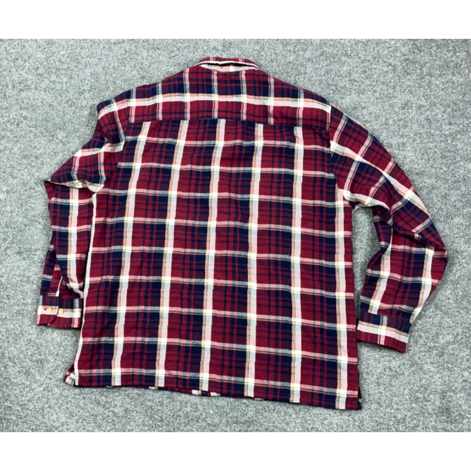 Arrow VINTAGE Arrow Red Plaid Flannel Shirt Adult Large Workwear 80s Grunge Casual Mens Clothing Size US L / EU 52-54 / 3 - 2 Thumbnail