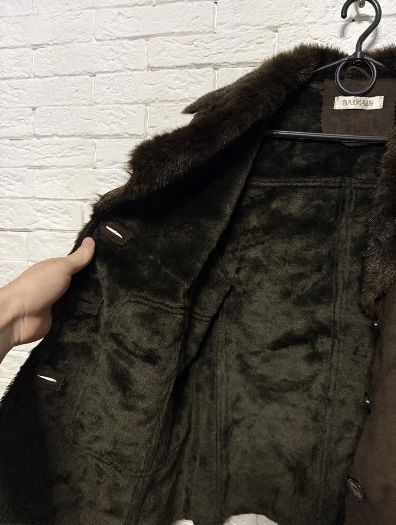 Balmain Vintage Balmain Sheepskin Coat Brown Fur Jacket Woman 42 Size M / US 6-8 / IT 42-44 - 8 Thumbnail