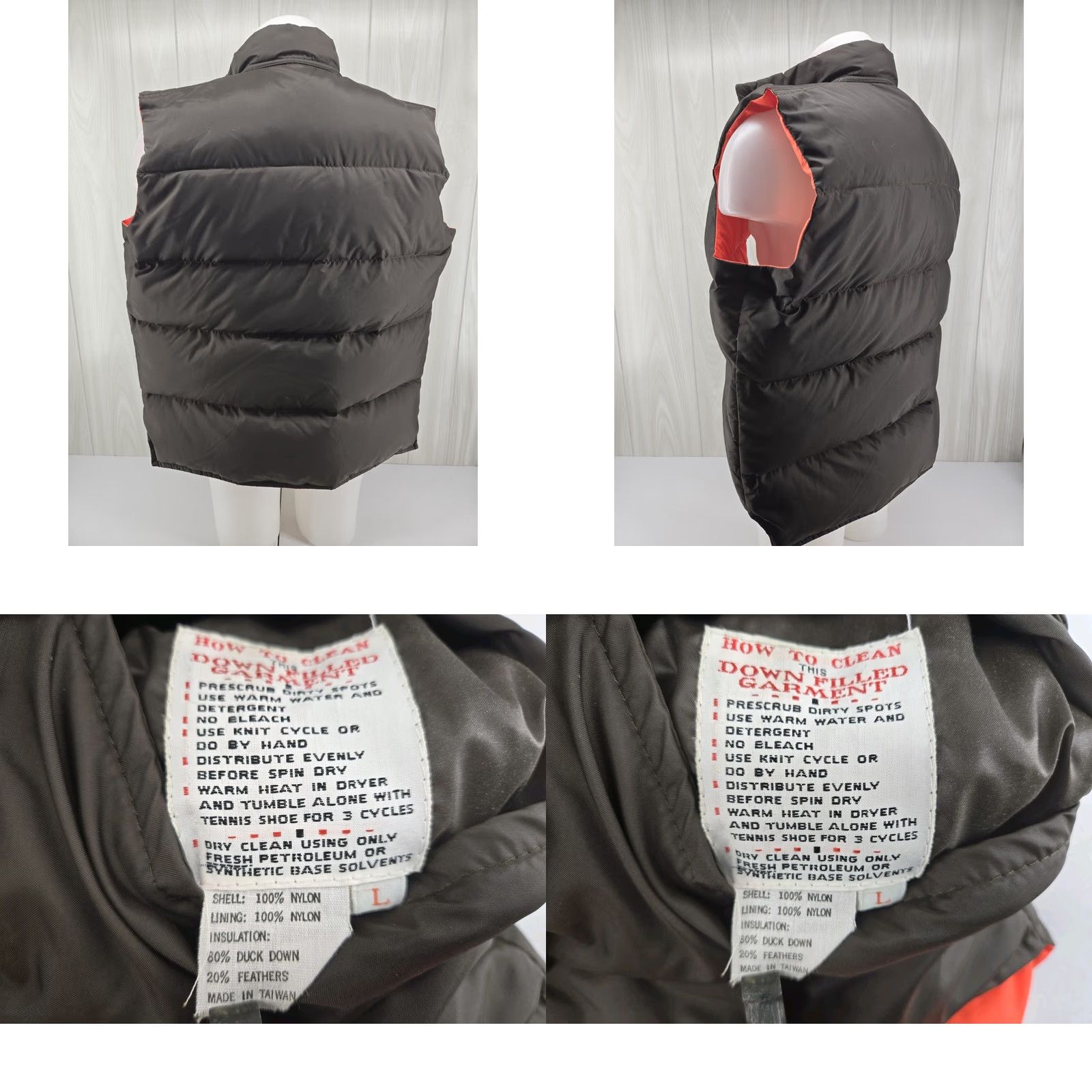 Vintage Vintage Comfy Vest Men L Reversible Brown Orange Goose Down Snap Puffer 80s Outdoor Size US L / EU 52-54 / 3 - 8 Thumbnail