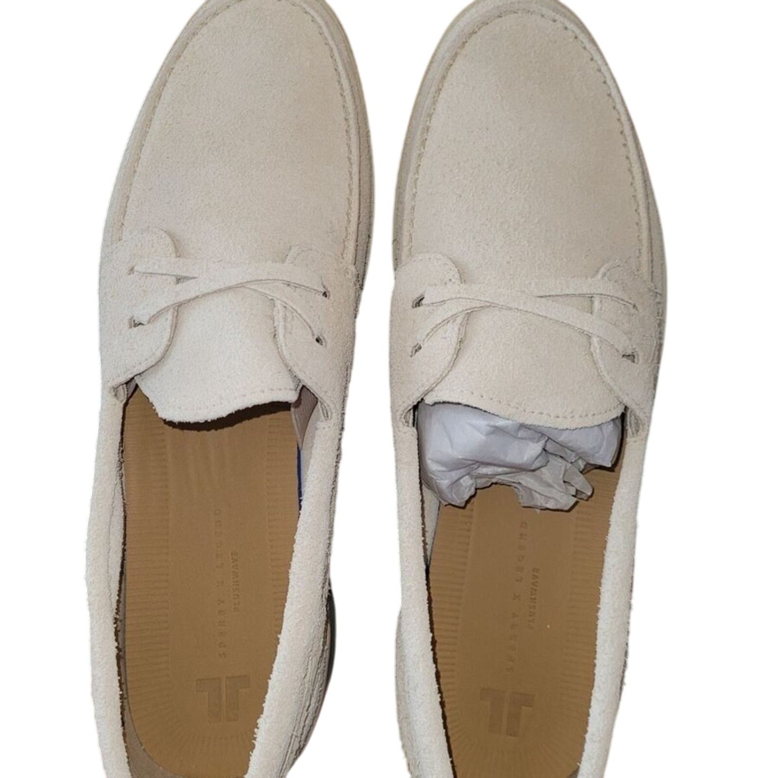 Sperry NEW Mens Sperry John Legend Boat Shoes cream ivory color Size US 10 / EU 43 - 4 Thumbnail