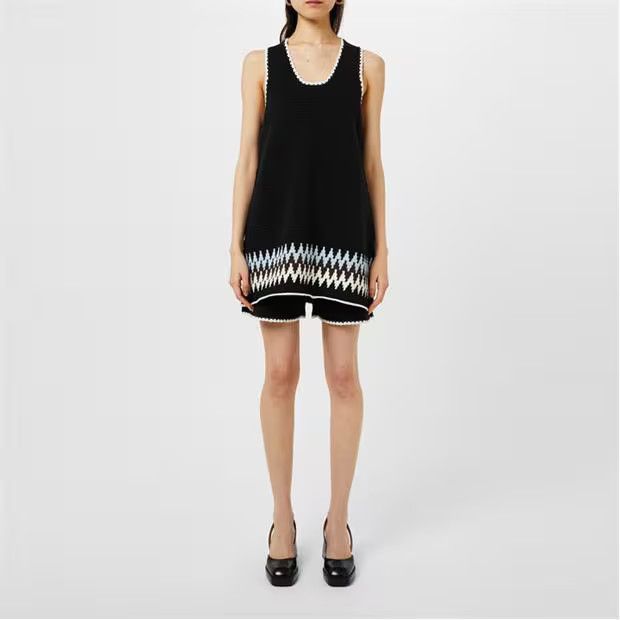 Jil Sander o1g2r1mq1024 Mini Dress in Multicolor Size XS / US 0-2 / IT 36-38 - 6 Thumbnail