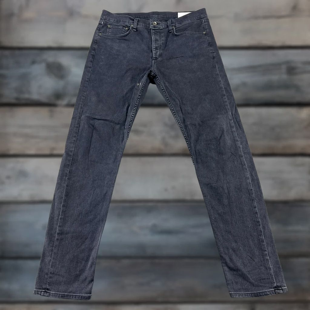 Rag & Bone Rag & Bone Jeans Slim Fit Dark Wash Black 34x34 Denim Cotton Stretch 5-Pocket Mens Slim Inseam 34 Button Fly Regular Fit 2 Size US 34 / EU 50 - 1 Thumbnail