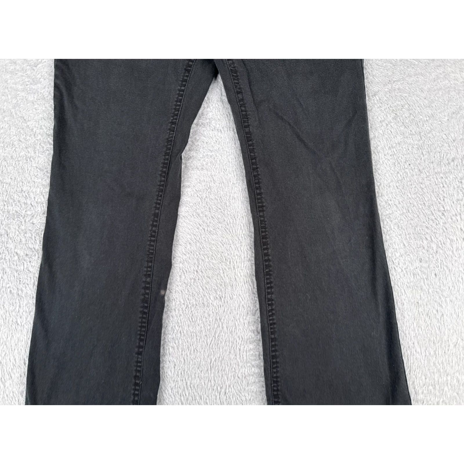 Faded Glory Faded Glory Jeans Womens 6 Black Denim Flared Mid Rise Cotton Blend 28x31 Size 28" / US 6 / IT 42 - 3 Thumbnail