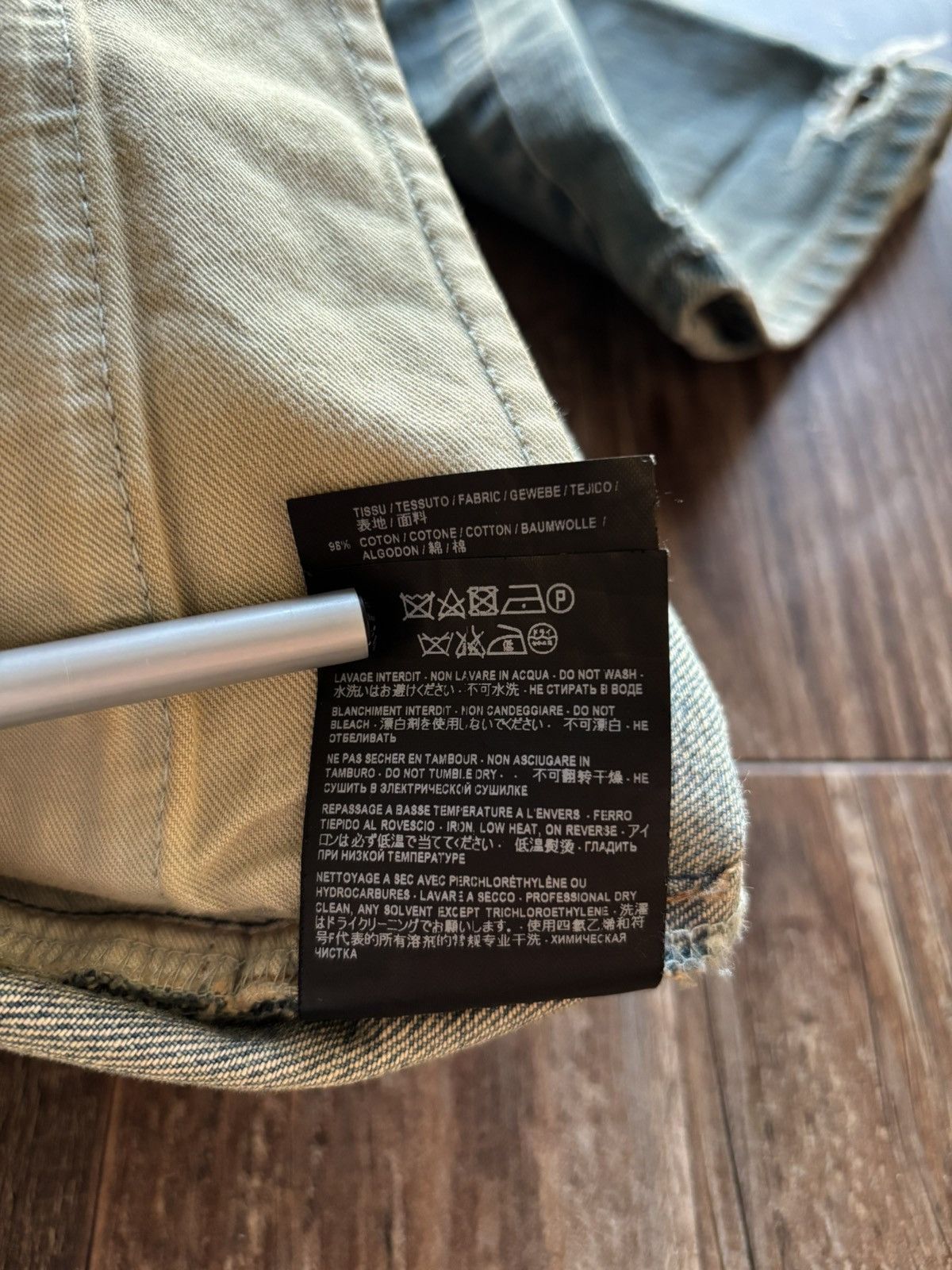 Saint Laurent Paris Saint Laurent Paris D02 Crash Denim Size US 33 - 8 Thumbnail