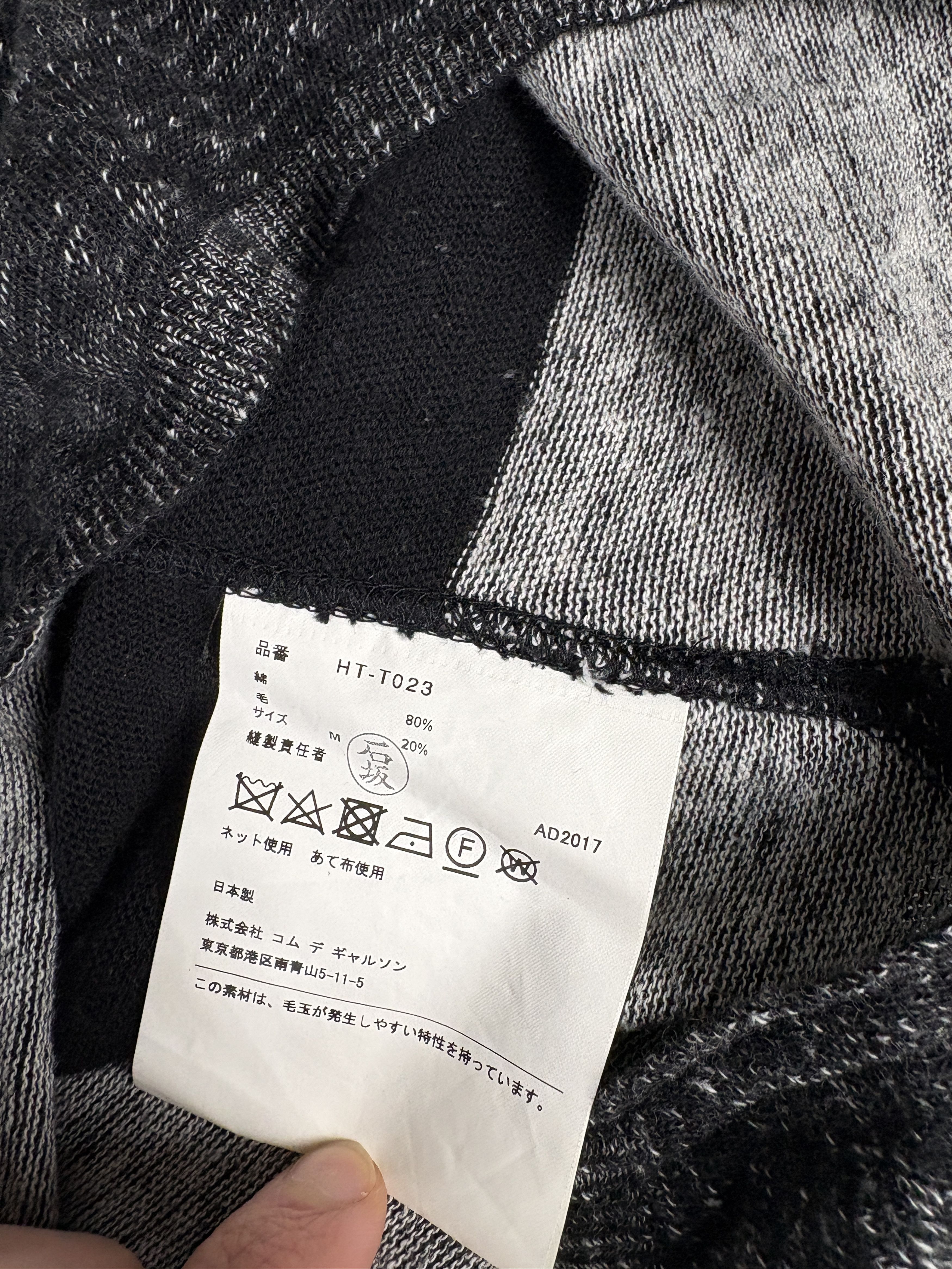 Comme des Garcons Comme des Garcons Homme Lightweight Knitted Sweatshirt Black Size US M / EU 48-50 / 2 - 10 Thumbnail