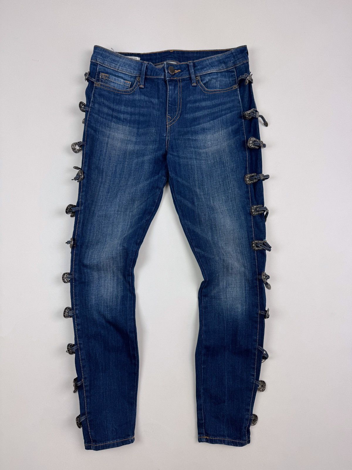 True Religion True Religion Halle Multi Buckle Skinny Women’s Jeans Size 30" / US 8 / IT 44 - 1 Thumbnail