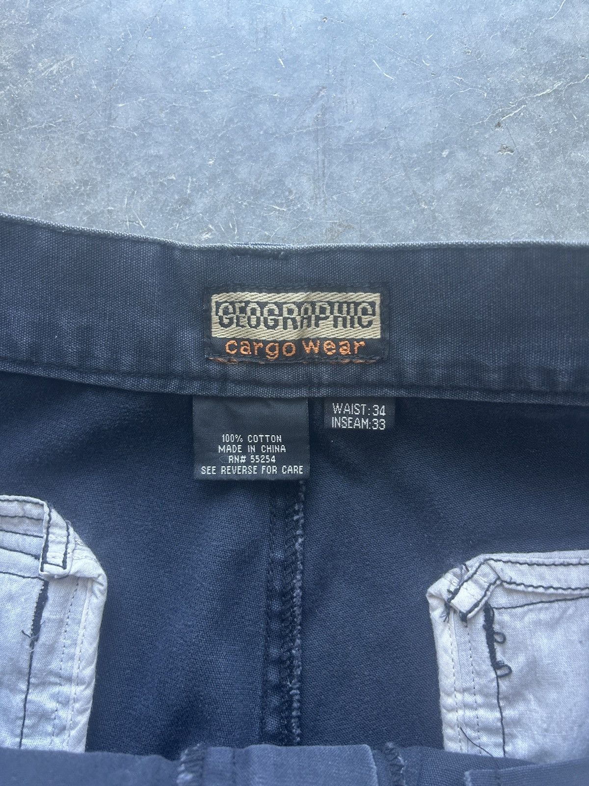 Japanese Brand × Vintage Vintage Y2K Baggy Geographic Cargo Pants Size US 34 / EU 50 - 5 Thumbnail