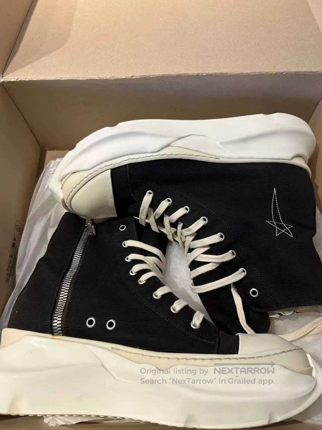 Rick Owens Rick Owens High-Top Sneakers Size 44. Size US 10 / EU 43 - 7 Thumbnail
