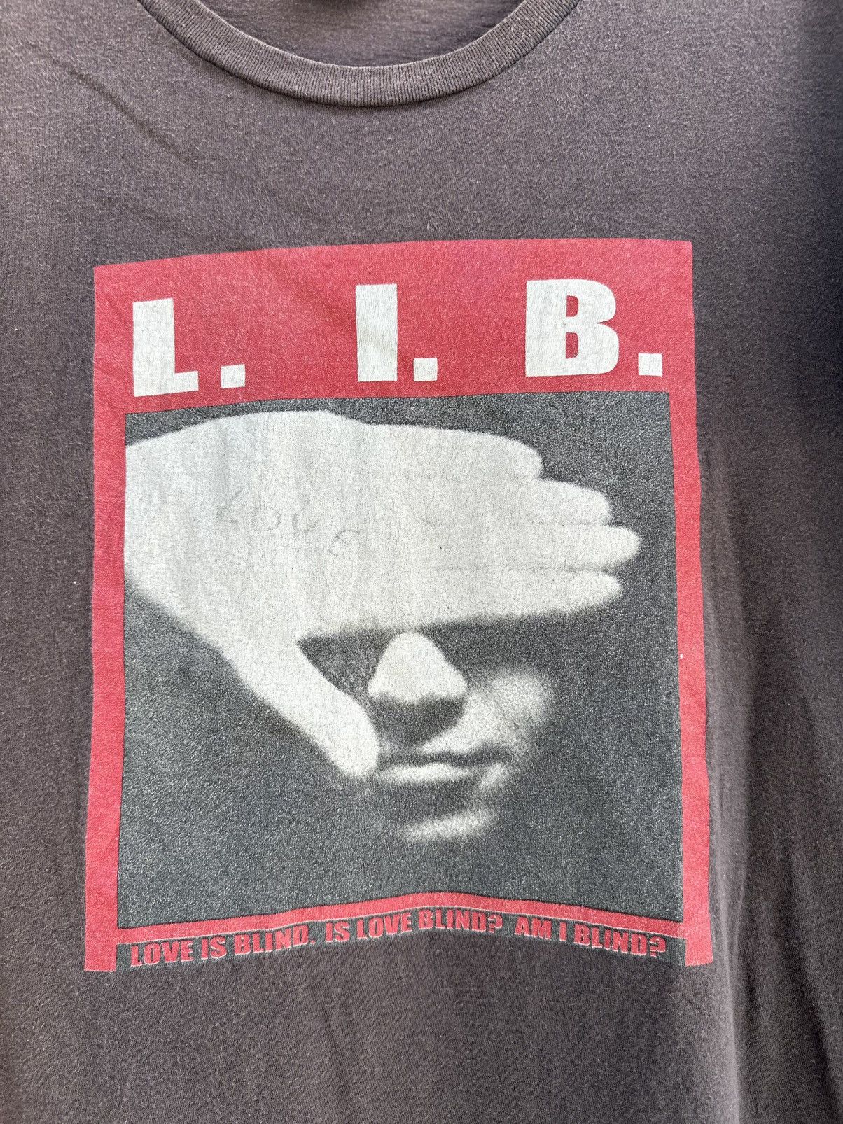 If Six Was Nine Thrashed Vintage Love Is Blind LIB TwnRoom Sun Faded Grunge Size US M / EU 48-50 / 2 - 3 Thumbnail