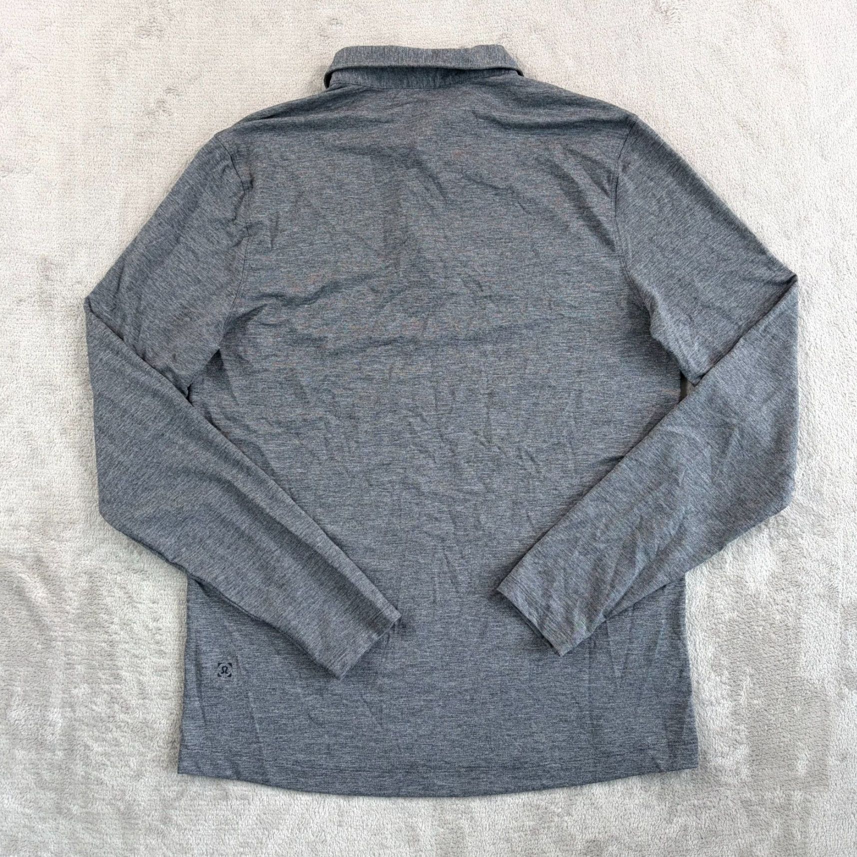 Lululemon Lululemon Evolution Performance Stretch Polo Shirt Men Medium Gray Long Sleeve Size US M / EU 48-50 / 2 - 4 Thumbnail