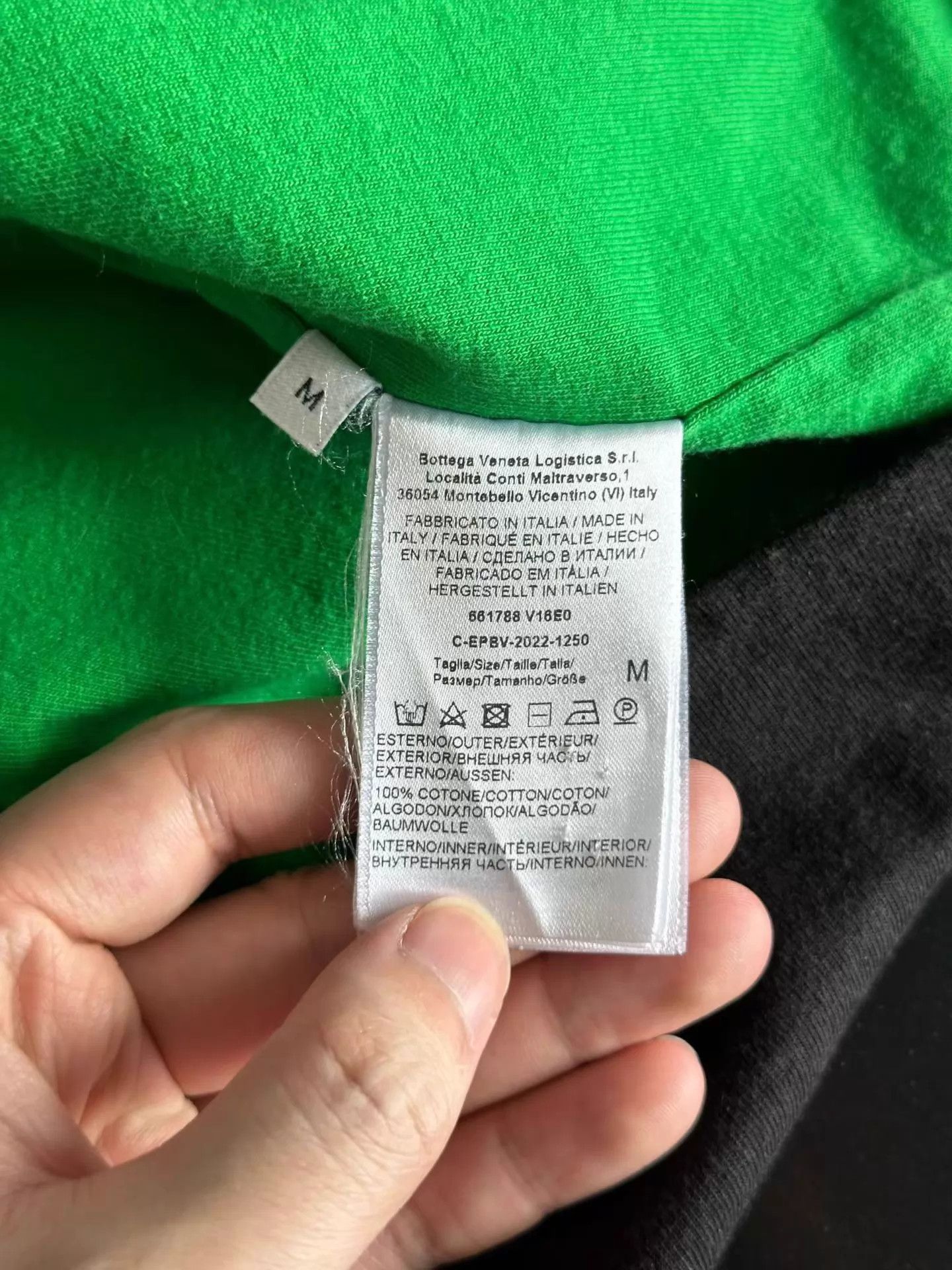 Bottega Veneta BV Black Green Short Sleeve Tee M 98 New Size US M / EU 48-50 / 2 - 4 Thumbnail