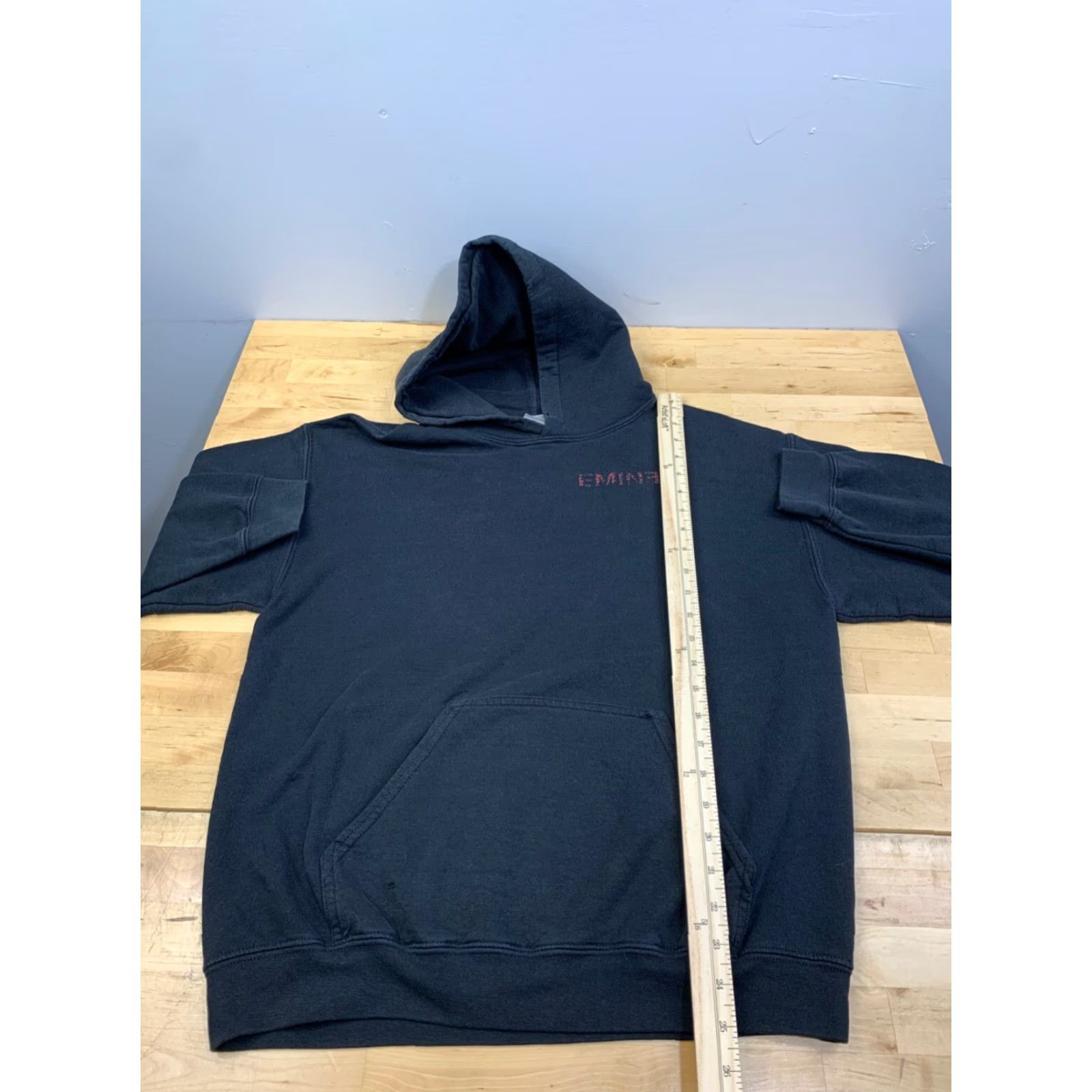 Gildan Eminem Hoodie Mens M Black Hip Hop Y2K Faded 11398 Size US M / EU 48-50 / 2 - 6 Thumbnail