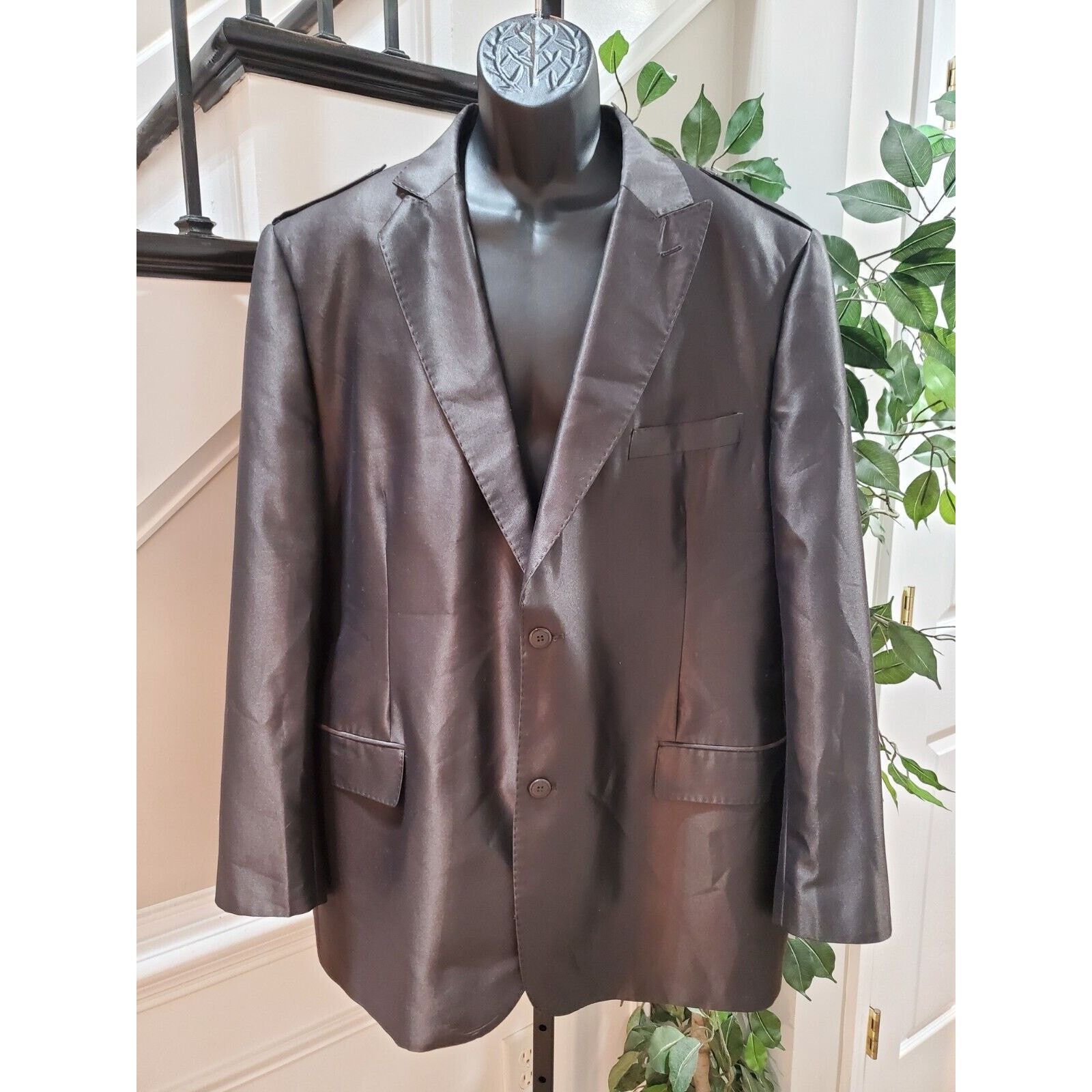 Other E.J. Samuel Designer Polyester Long Sleeve Blazer Size 48 Size 48R - 14 Thumbnail