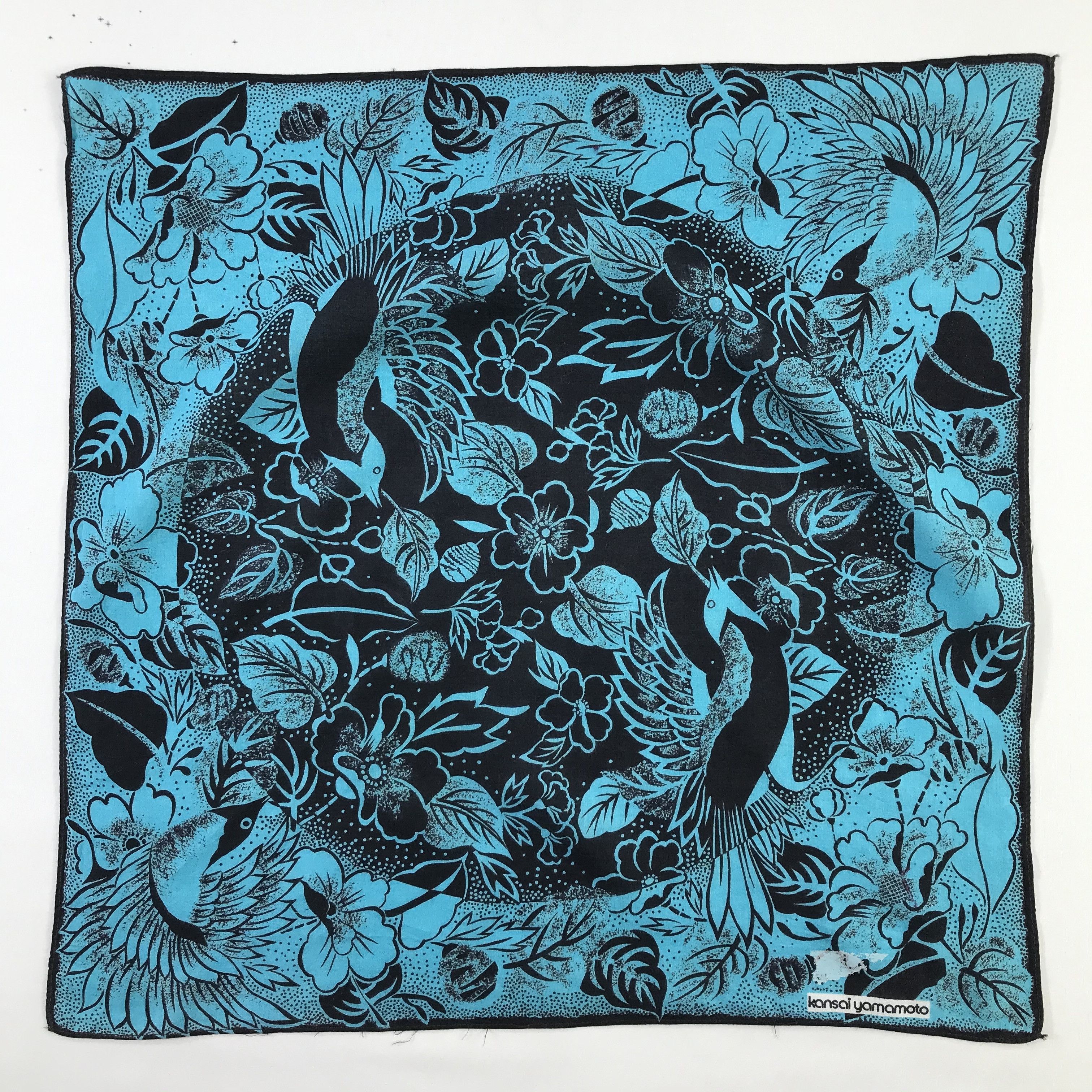 Kansai Yamamoto × Vintage Kansai Bandana / Handkerchief / Neckerchief - S544 Size ONE SIZE - 1 Thumbnail