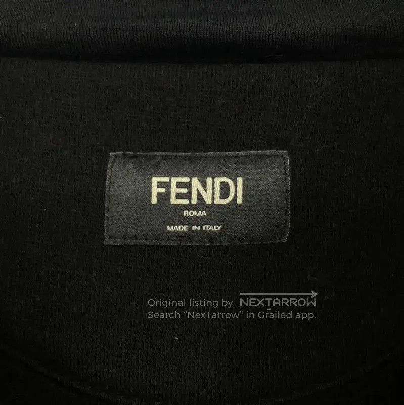 Fendi Fendi Black Wool Long Sleeve Coat . Size US L / EU 52-54 / 3 - 3 Thumbnail