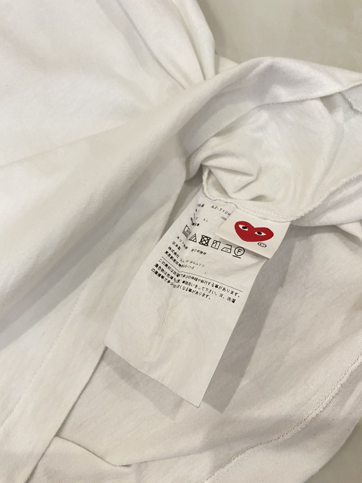 Comme des Garcons PLAY × Japanese Brand Comme Des Garsons Play T-shirt Logo Heard Red Size XL / US 12-14 / IT 48-50 - 7 Thumbnail