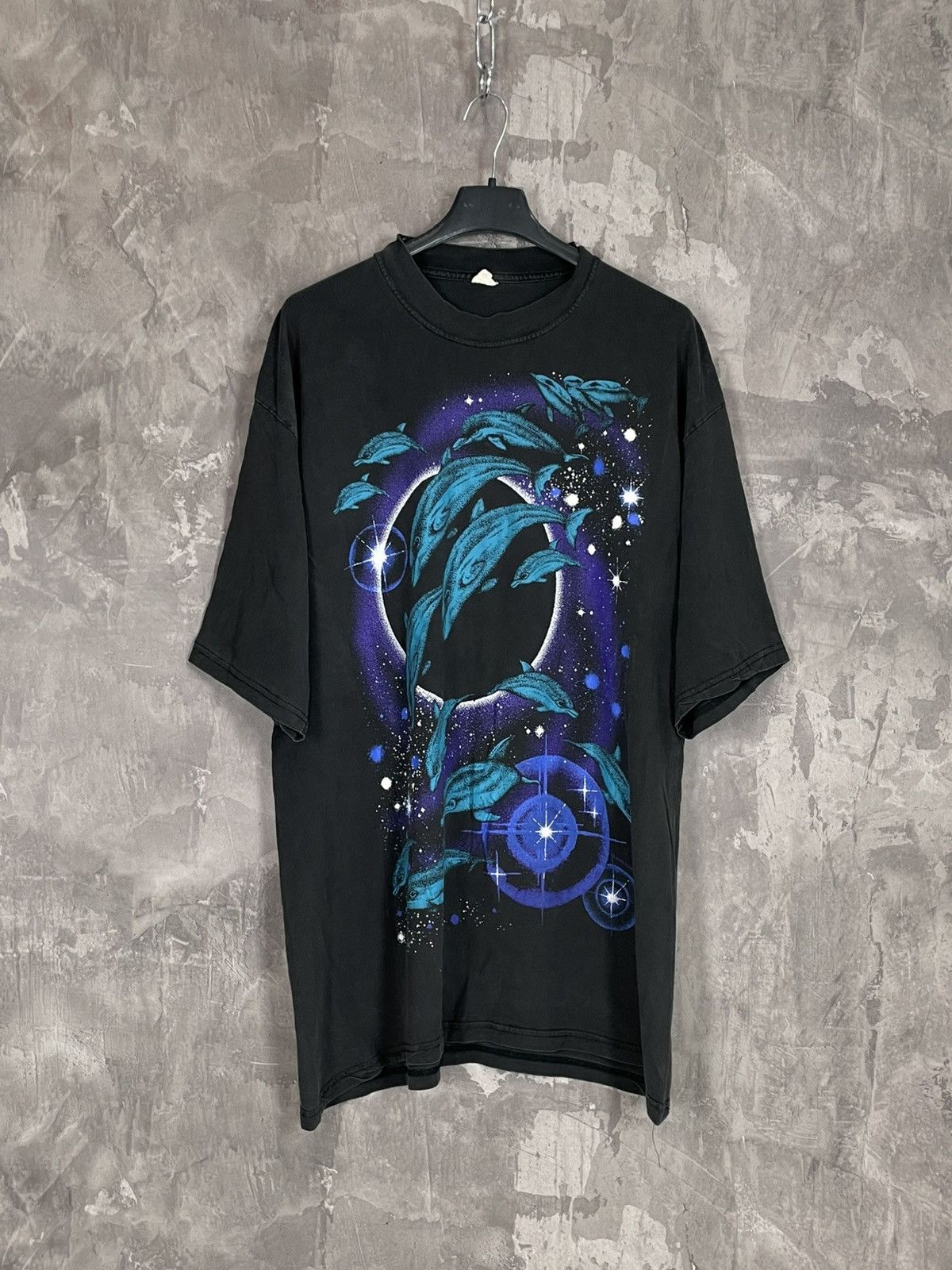 Fruit Of The Loom × Vintage Vintage 90s Made in USA St Barths Dolphins Graphics T-shirt Size US XL / EU 56 / 4 - 1 Thumbnail