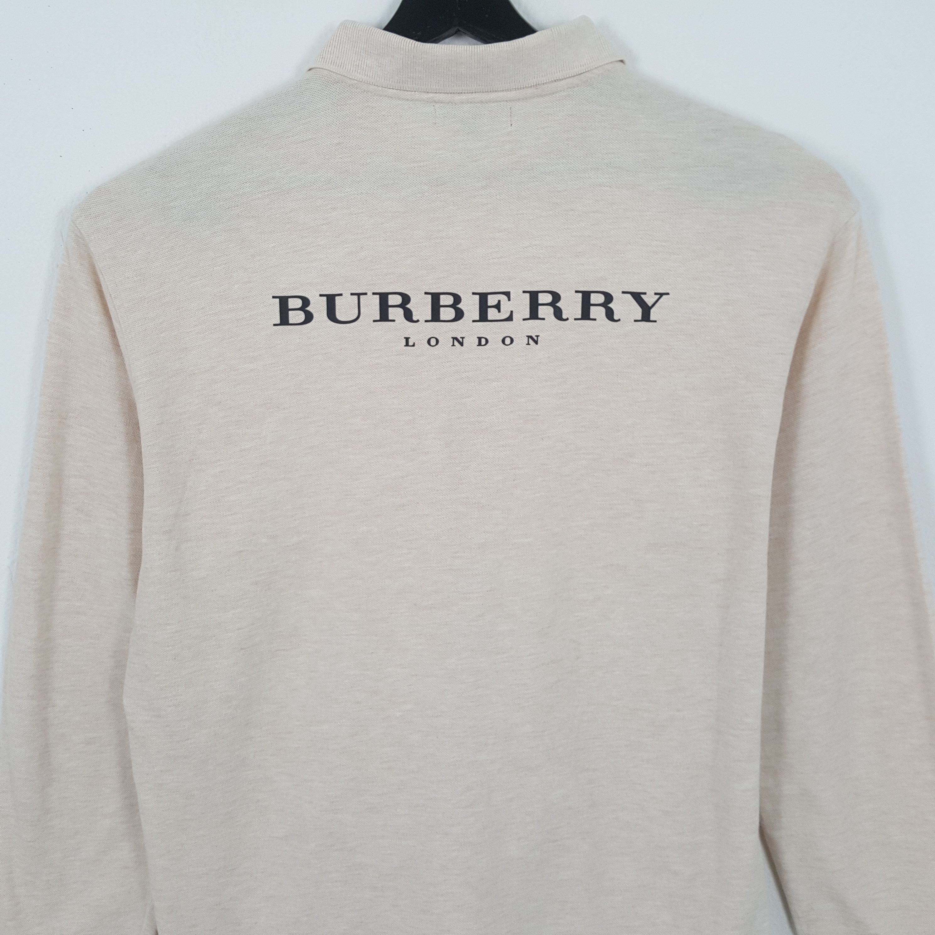 Burberry × Vintage BURBERRY LONDON Pocket Design Casual Custom Art Polos Size US L / EU 52-54 / 3 - 2 Thumbnail