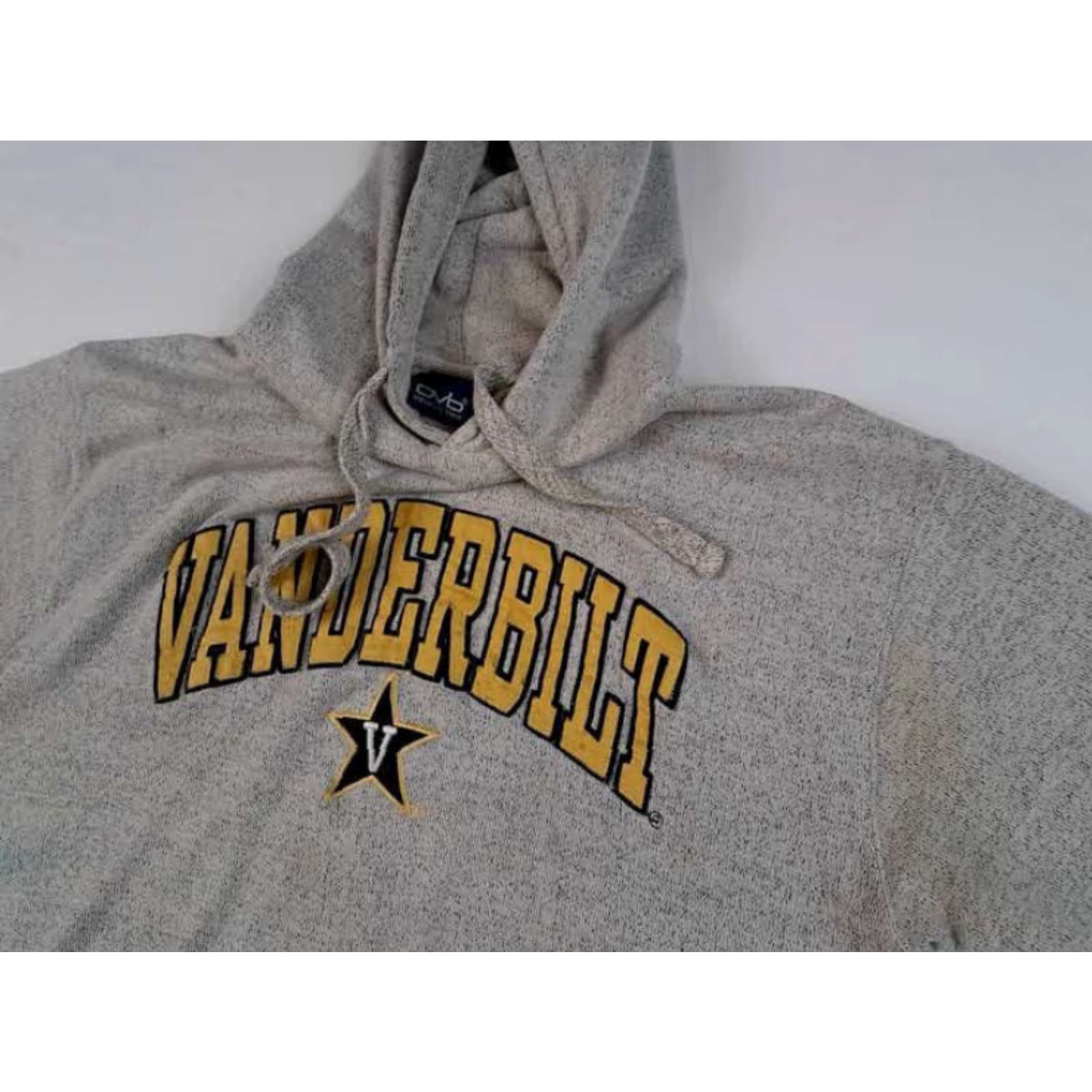 Jansport Vanderbilt Grey Large Hooded stitched Sweatshirt Jansport Mens L Gray Hooded Sweatshirt with Embroidered Stitch Jansport Pullover Sweatshirt Size US L / EU 52-54 / 3 - 3 Thumbnail