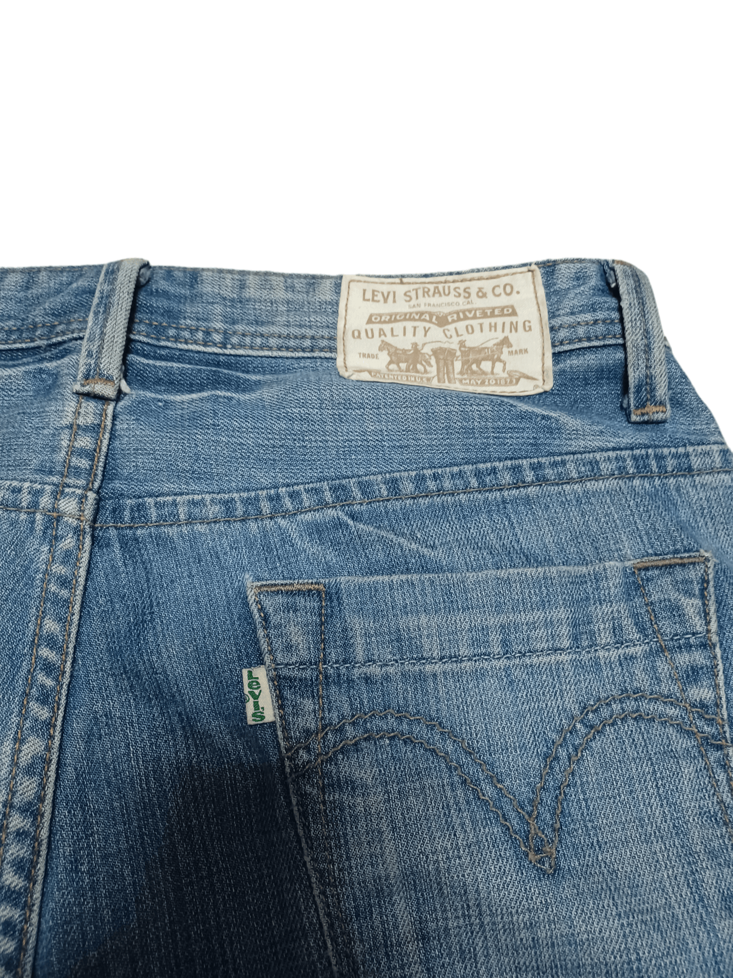 Levi's Vintage Clothing VINTAGE EARLY 00S LEVIS ECO W30 L32 DISTRESSED JEANS DENIM Size US 30 / EU 46 - 4 Thumbnail