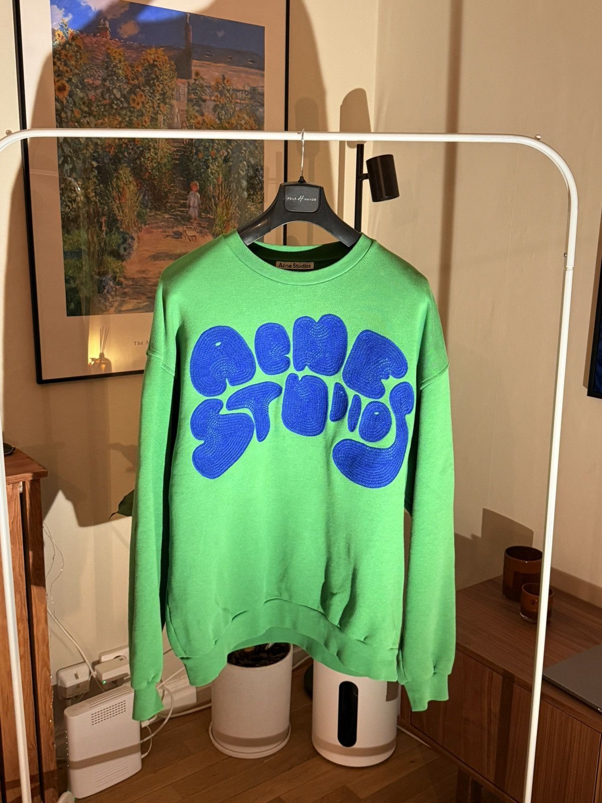 Acne Studios Acne Studios Fyre Bubble Logo Crew Sweat Size US M / EU 48-50 / 2 - 1 Thumbnail