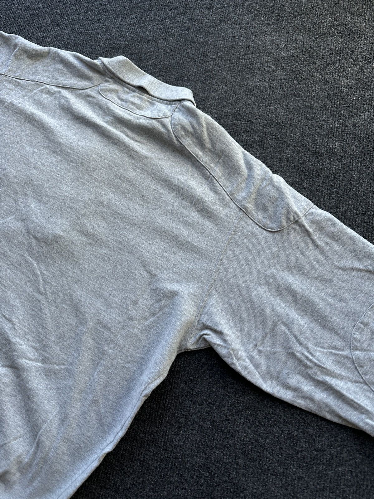 Hugo Boss 🚨 HUGO BOSS VINTAGE GRAY LONGSLEEVE POLO LUXURY RUGBY Size US M / EU 48-50 / 2 - 13 Thumbnail