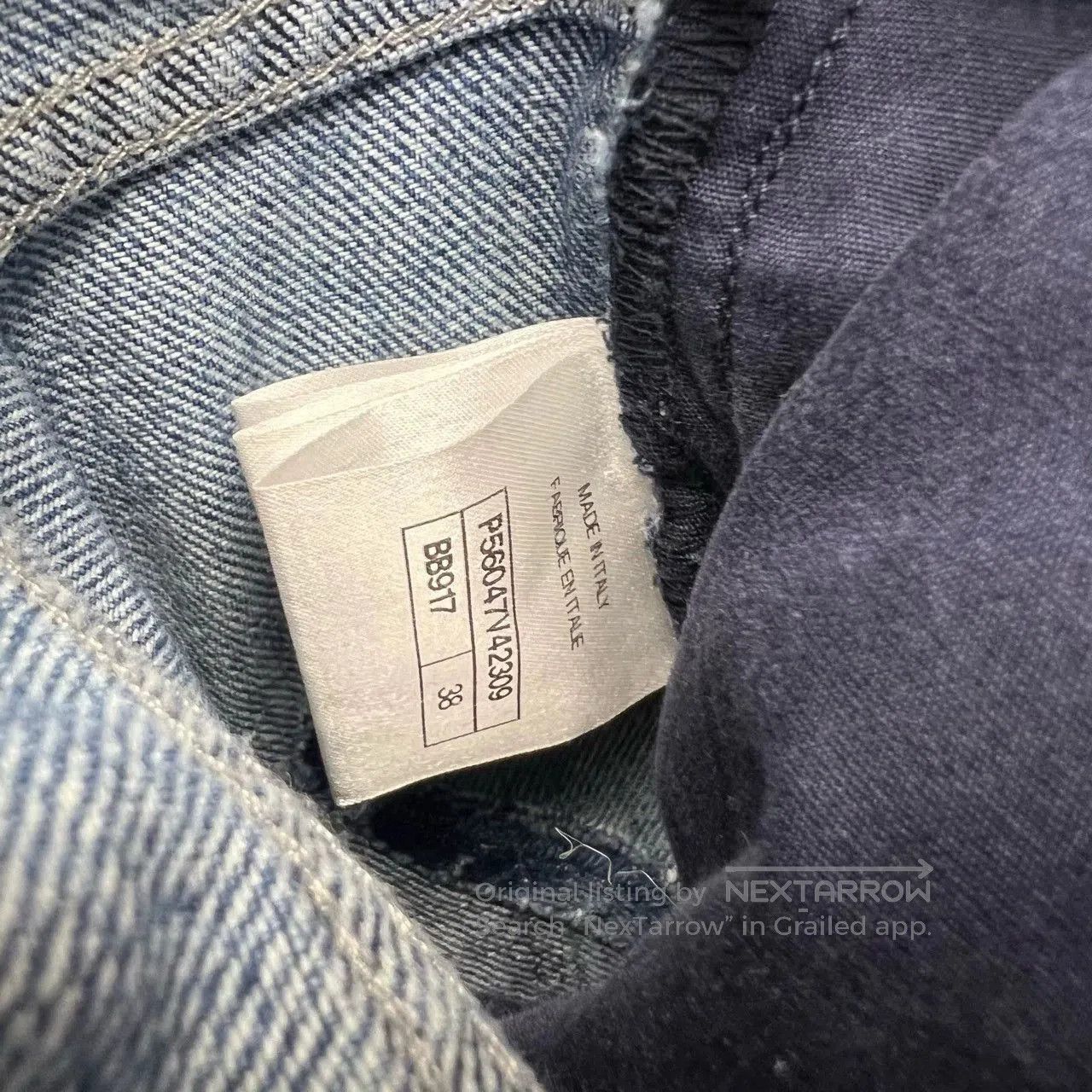 Chanel chanel denim pants with oversized c logo. Size 37" - 4 Thumbnail
