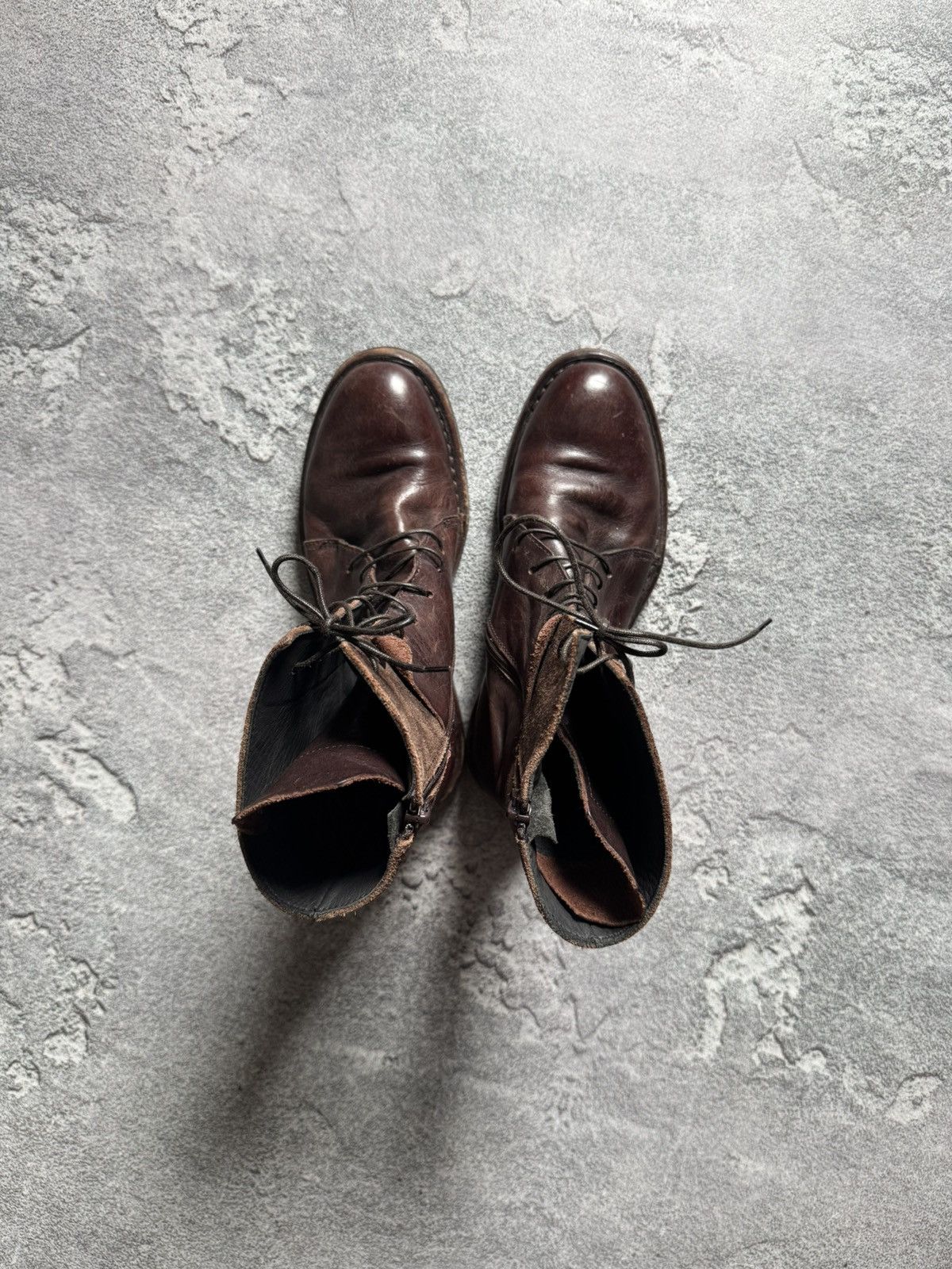 MoMA MOMA 37 brown leather Avantgarde shoes boots casual designer Size US 7 / IT 37 - 18 Thumbnail