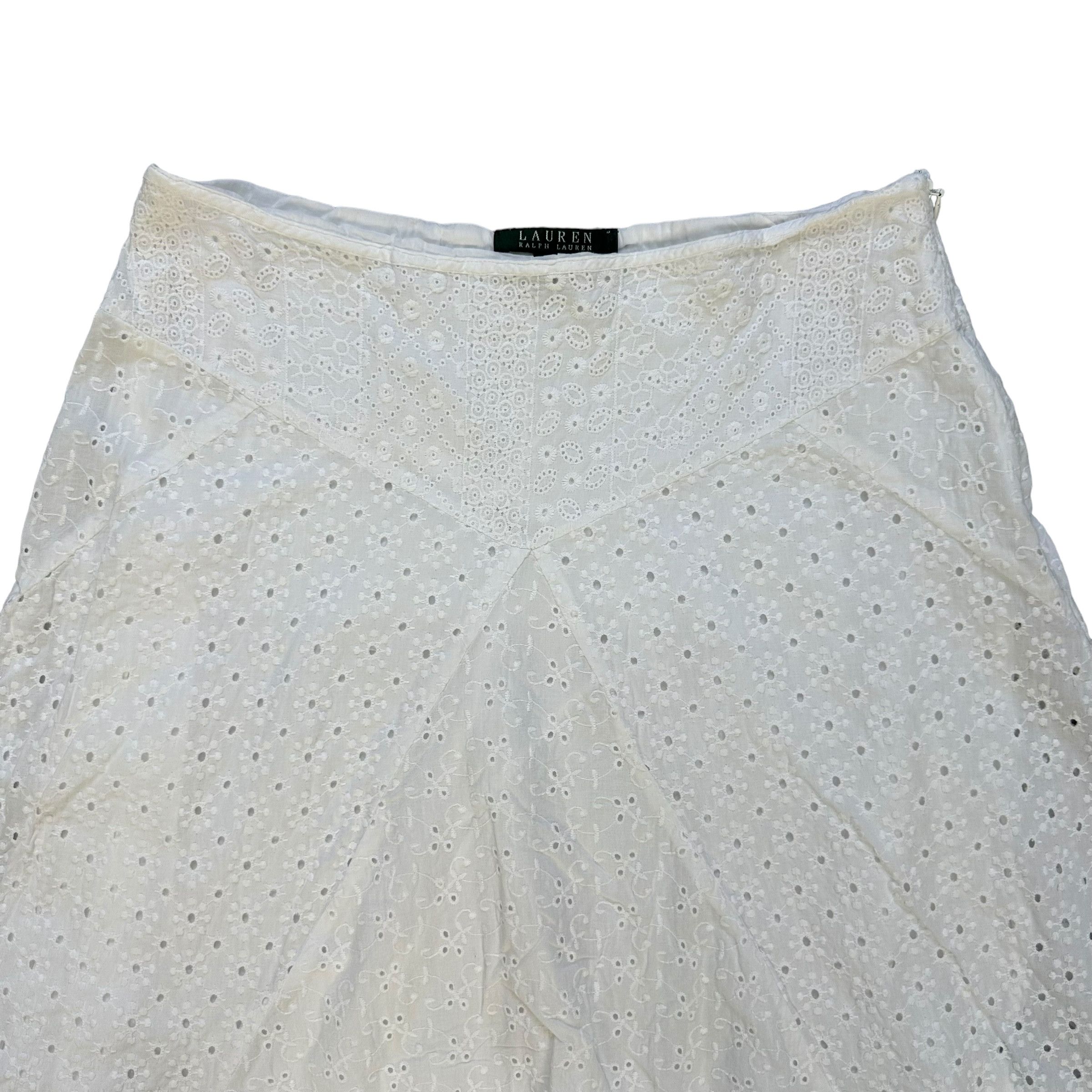 Ralph Lauren LAUREN Ralph Lauren White Skirt #A33-0752 Size 29" - 2 Thumbnail