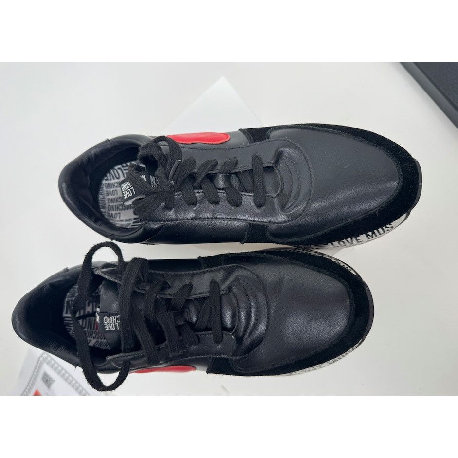 Moschino Love Moschino Heart Patch Platform Sneakers Black Size 8 Size US 8 / IT 38 - 4 Thumbnail