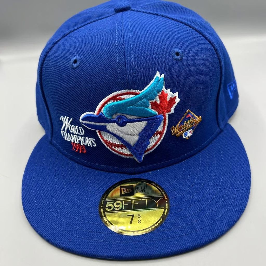 New Era Toronto Blue Jays Hat Men 7 5/8 59Fifty New Era Fitted Cap Size ONE SIZE - 1 Thumbnail